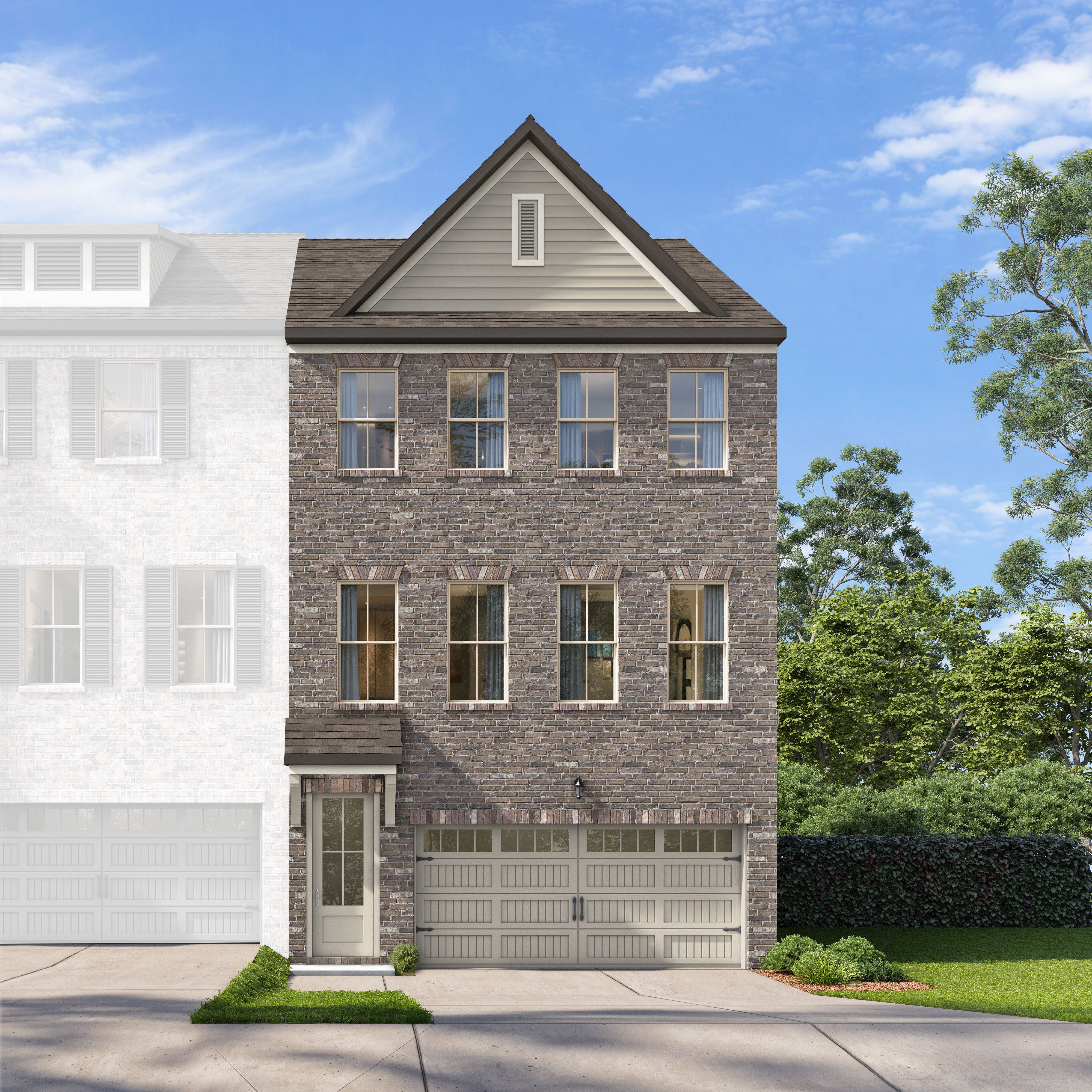 Exterior view of Davidson Homes' The Parker A Floor Plan
