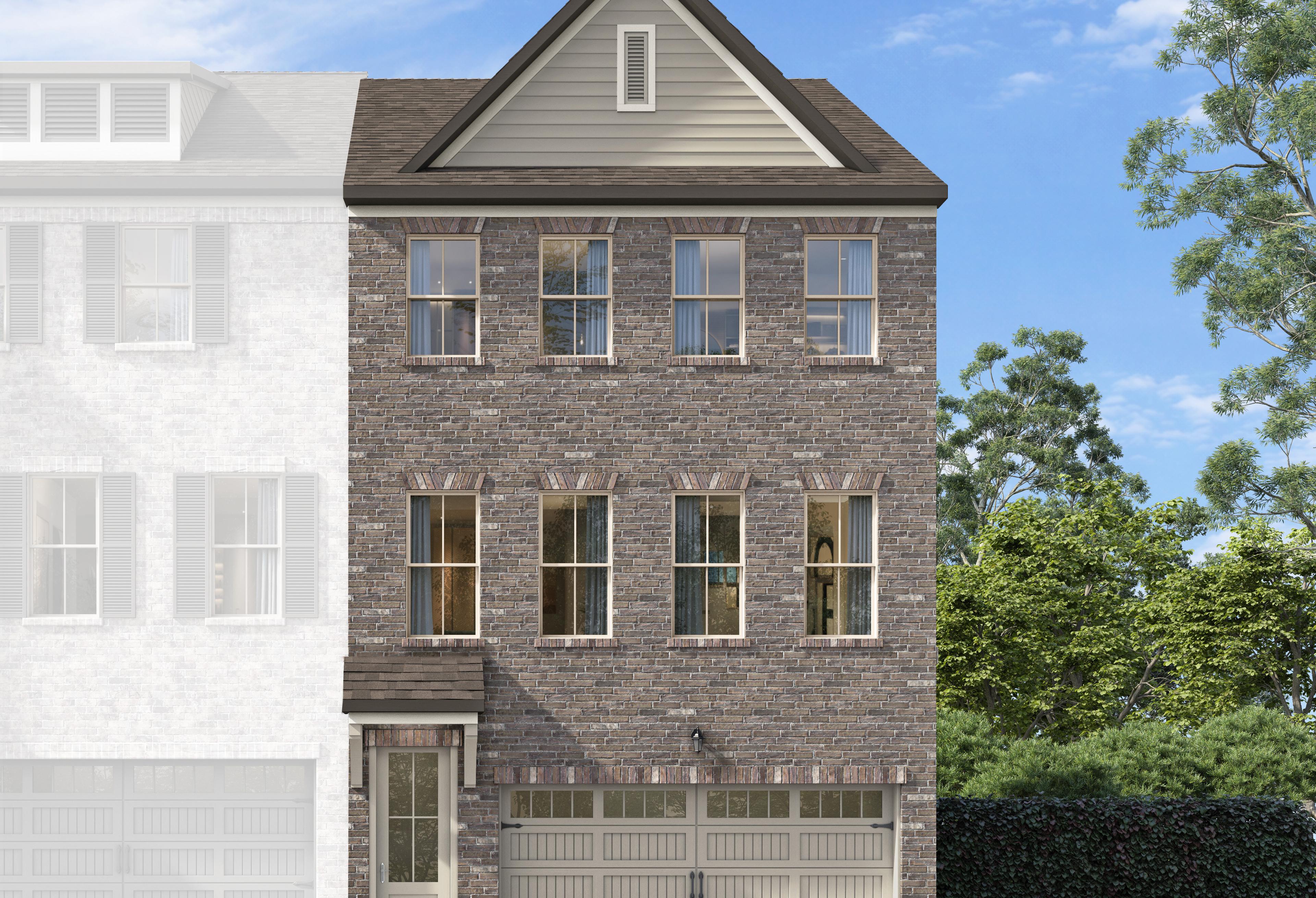 Exterior view of Davidson Homes' The Parker A Floor Plan