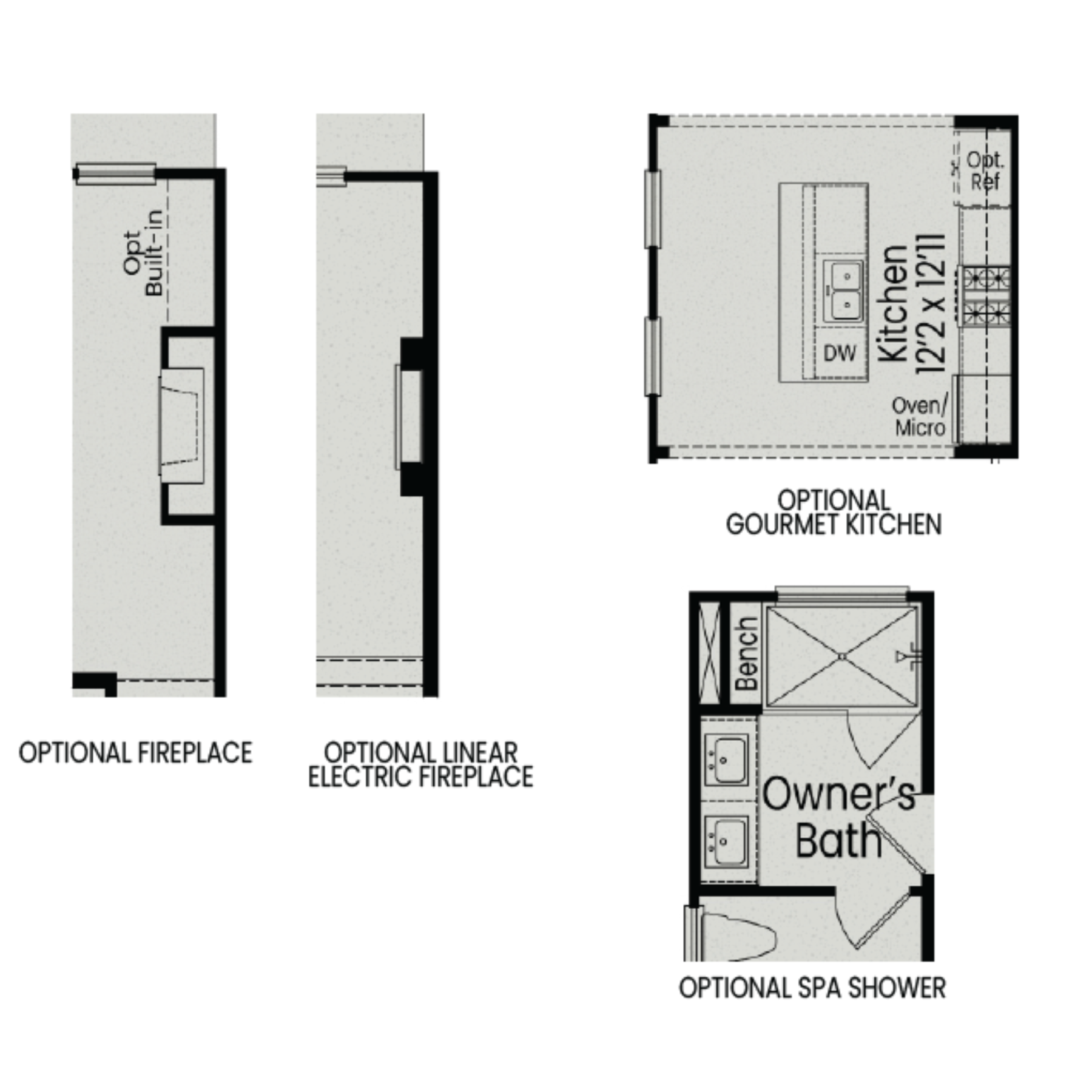 3 - The Alexander buildable floor plan layout in Davidson Homes Homes' Forestville Yard community.