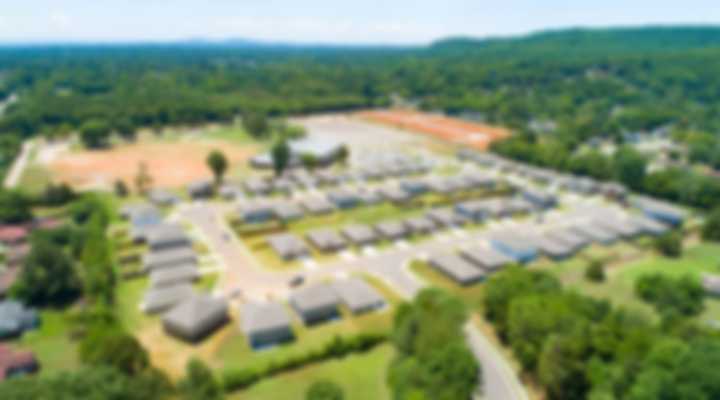 Drone Photo of Davidson Homes Jaguar Hills Community in Huntsville, Alabama