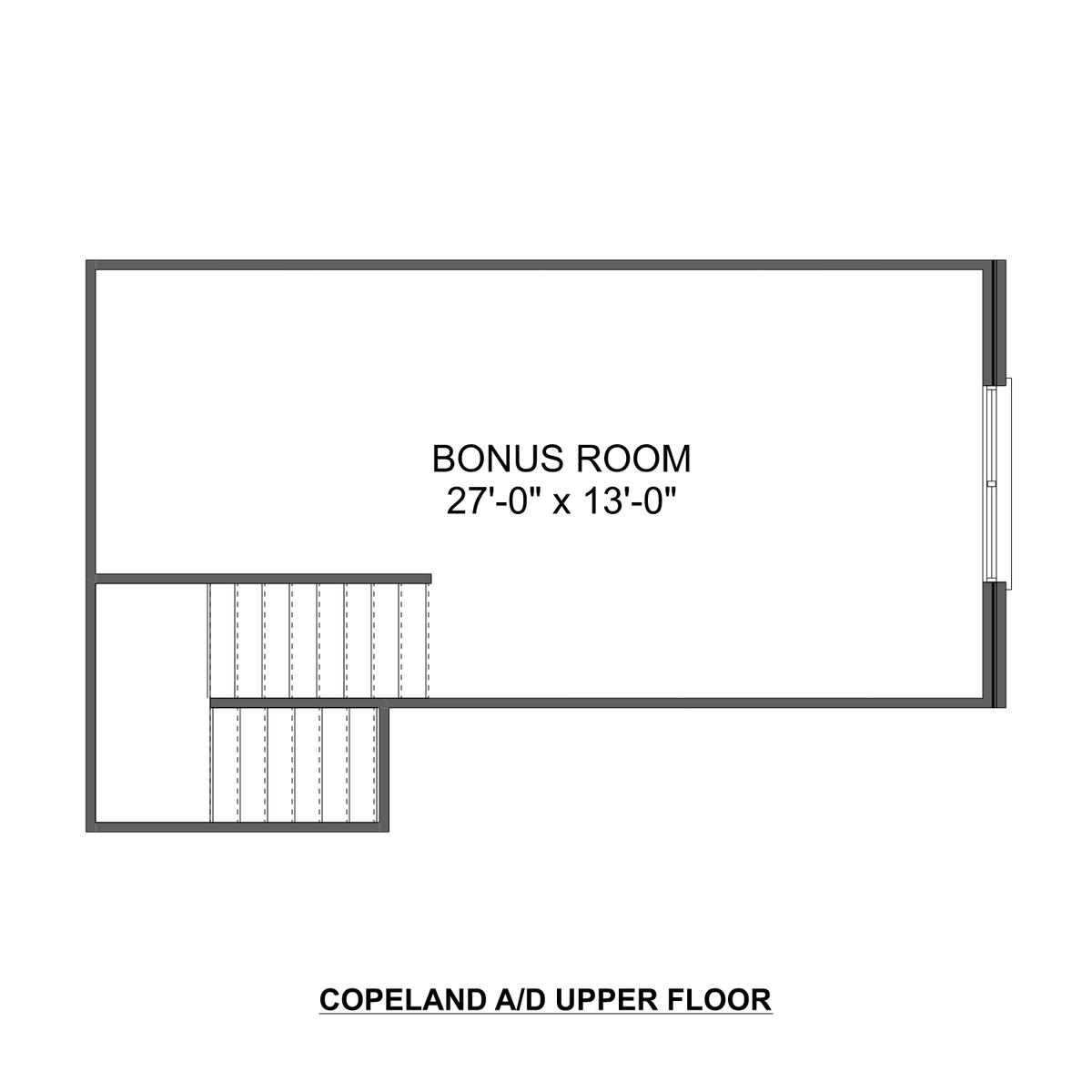 2 - The Copeland floor plan layout for 100 Atkinson Alley in Davidson Homes' Barnett's Crossing community.