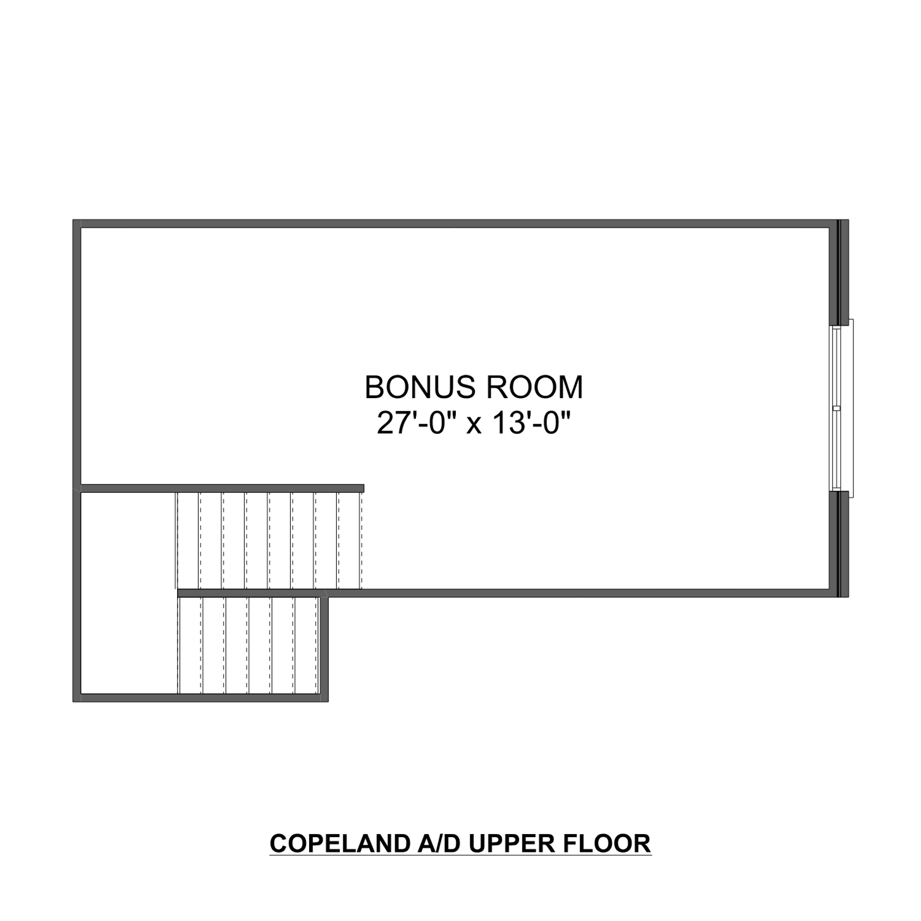2 - The Copeland D buildable floor plan layout in Davidson Homes Homes' The Villas at Barnett's Crossing community.