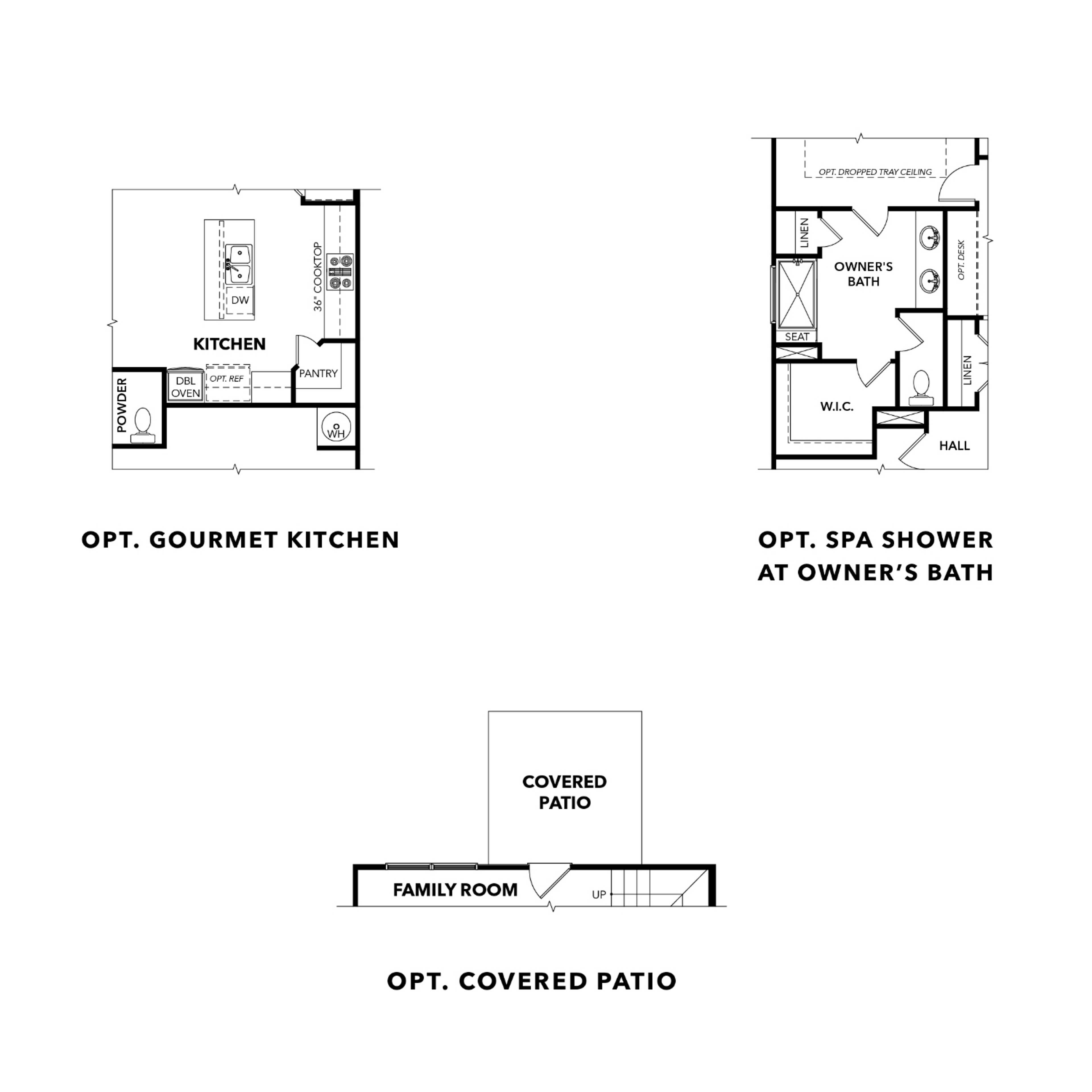 3 - The Durham A buildable floor plan layout in Davidson Homes Homes' Hemingway community.