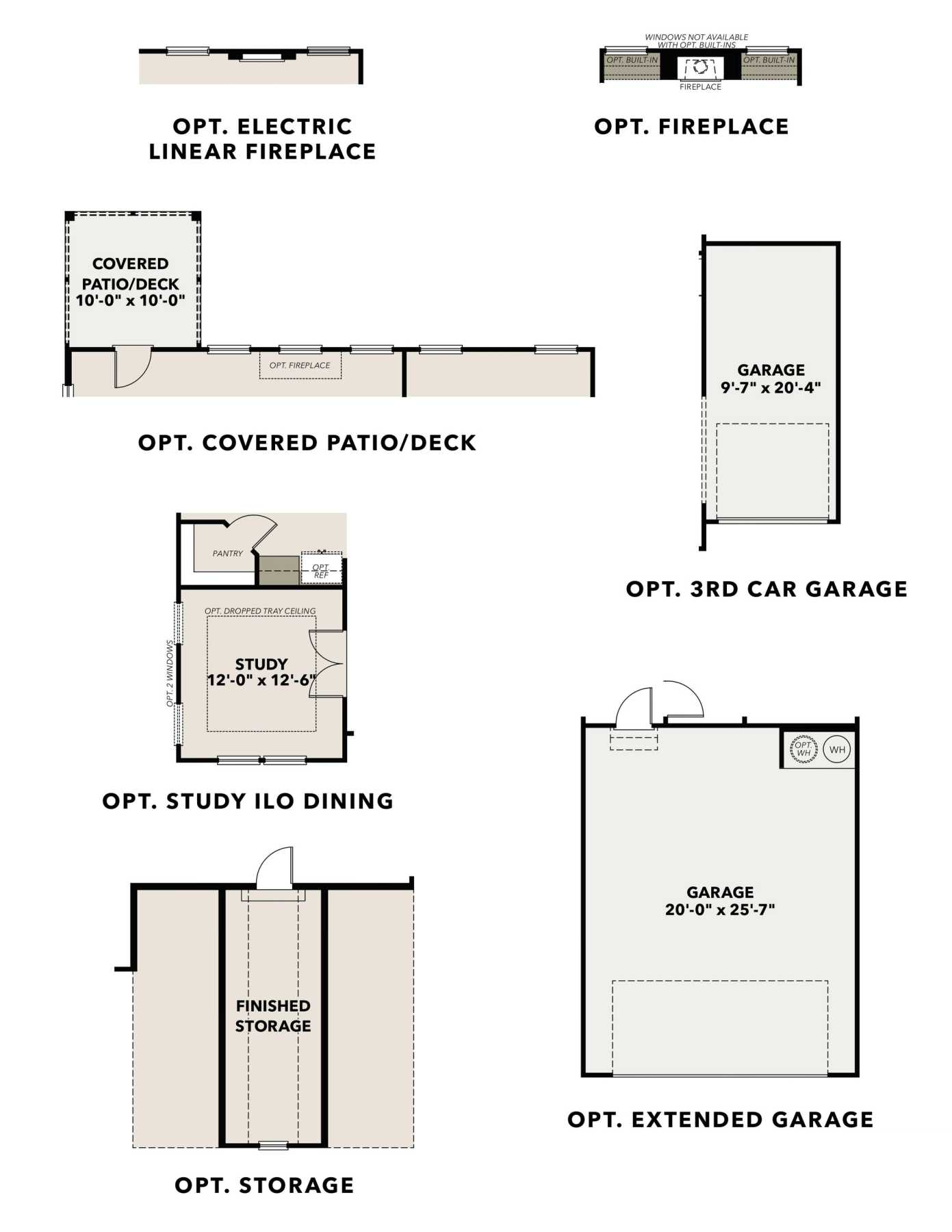 3 - The Ash B buildable floor plan layout in Davidson Homes Homes' Wehunt Meadows community.
