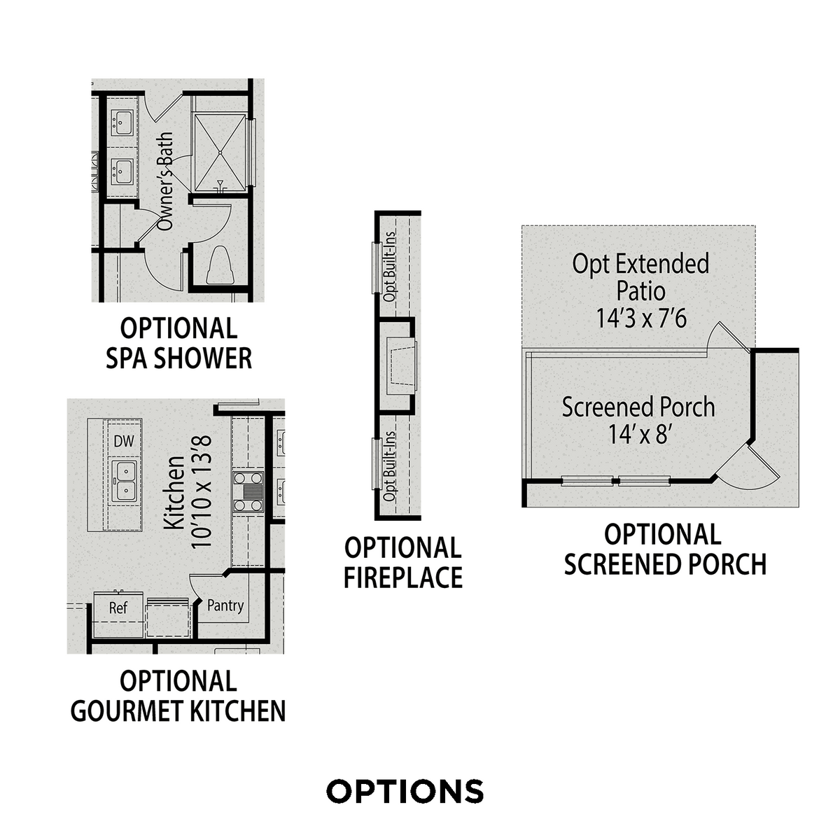2 - The Franklin C  buildable floor plan layout in Davidson Homes' Wellers Knoll community.