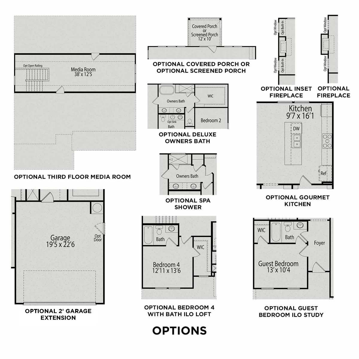 3 - The Chestnut floor plan layout for 805 Journey Lane in Davidson Homes' Stagecoach Corner community.