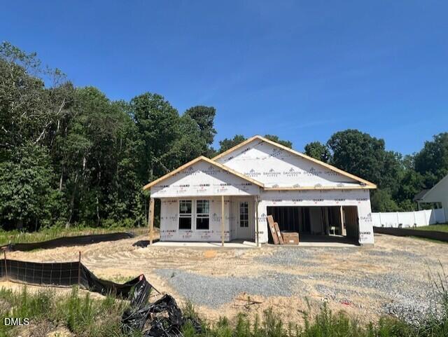 New construction 3-bedroom Franklin C floor plan by Davidson Homes in Wellers Knoll, Lillington, North Carolina.