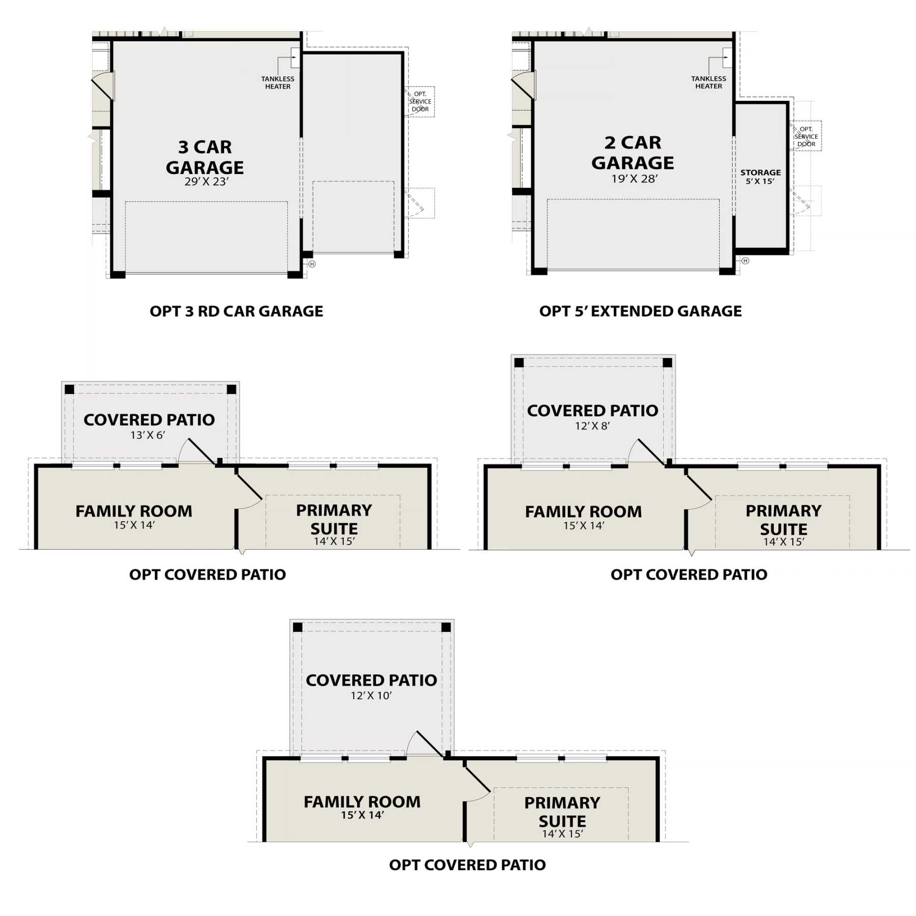 3 - The Sabine E floor plan layout for 2037 Caney Creek Court in Davidson Homes Homes' Caney Creek Place community.