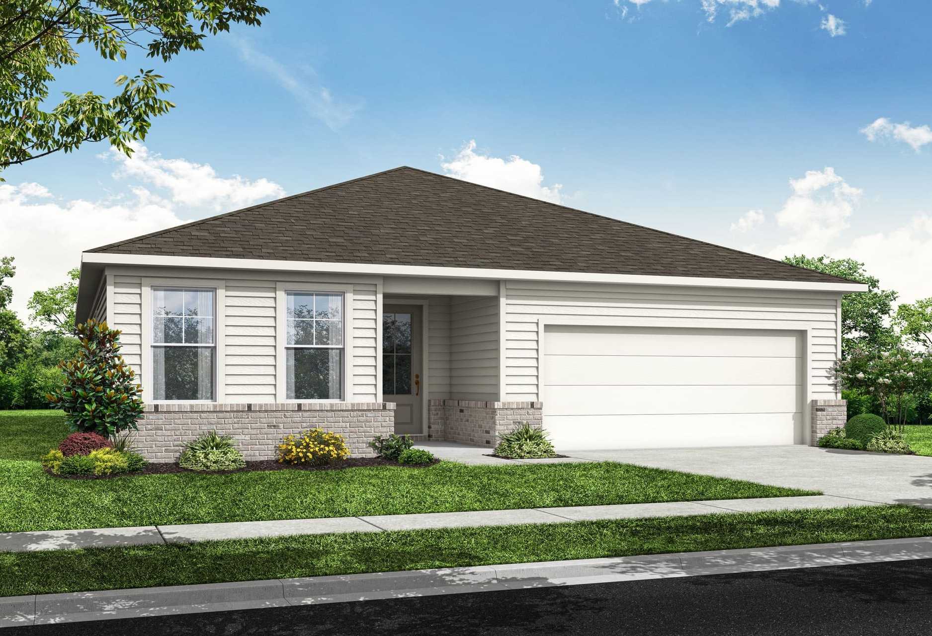 Exterior view of Davidson Homes' The Edison C Floor Plan