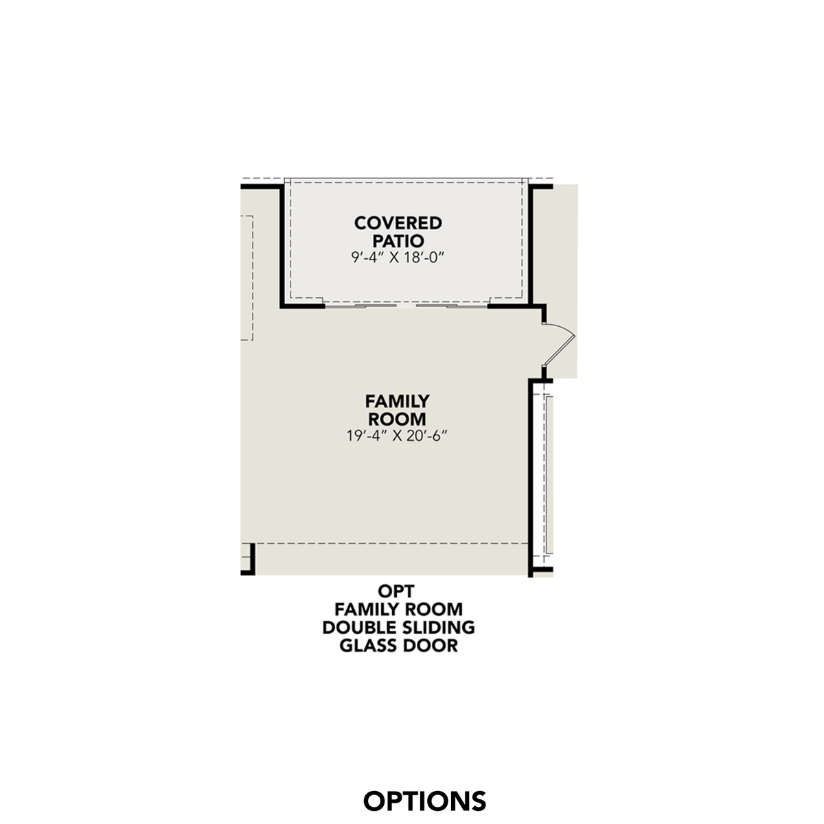 5 - The Jennings F floor plan layout for 2906 Tortuga in Davidson Homes' Ladera community.
