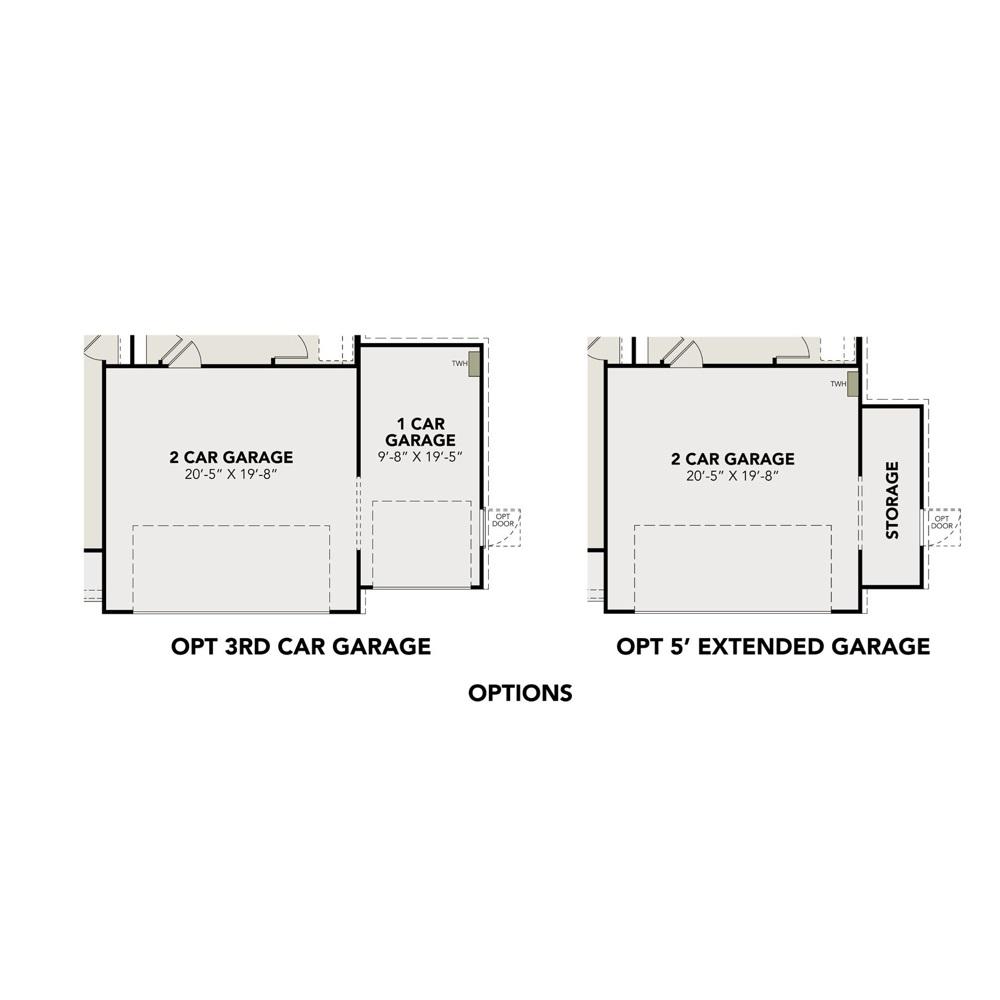 3 - The Blanco buildable floor plan layout in Davidson Homes Homes' The Villages at WestPointe community.