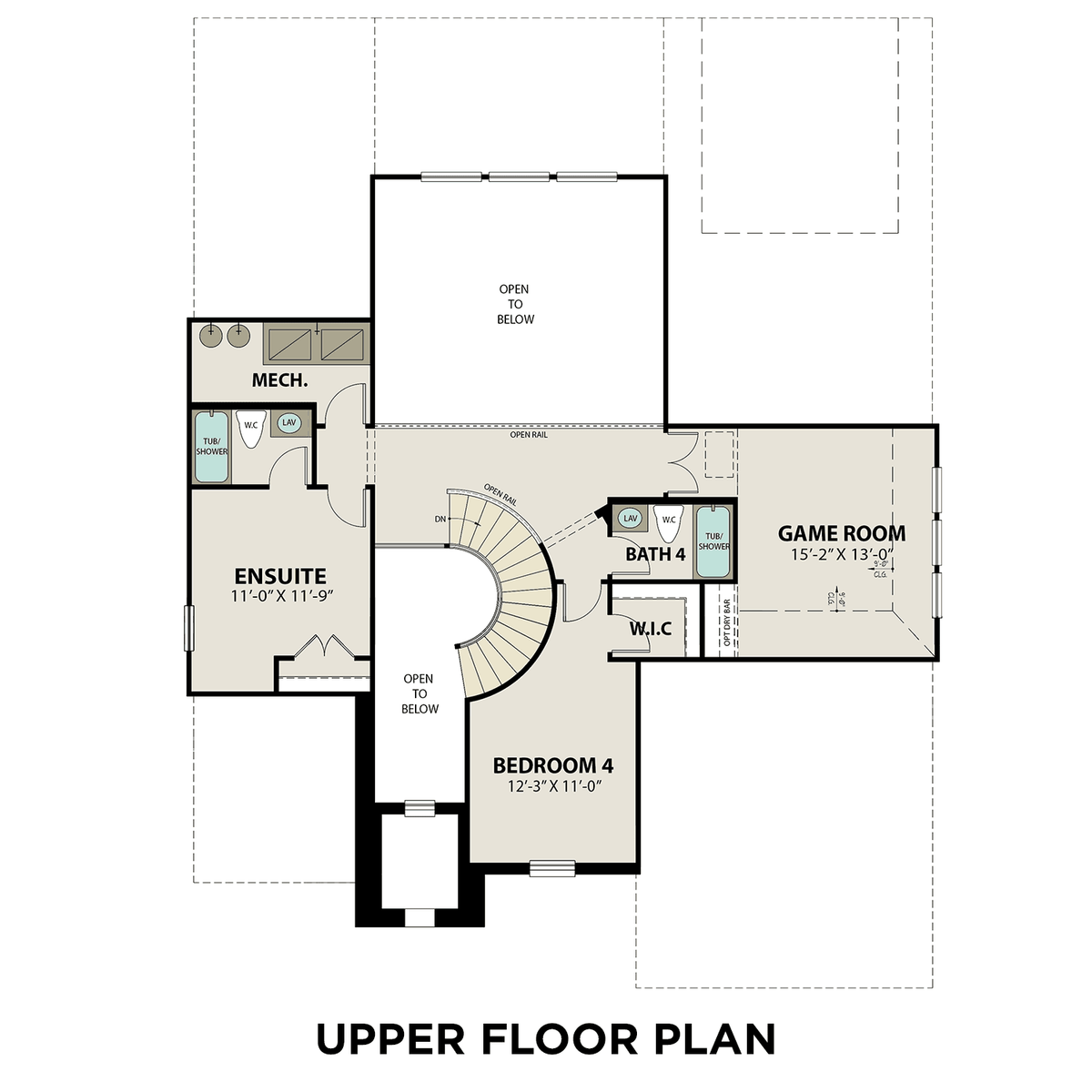 2 - The Victoria C buildable floor plan layout in Davidson Homes' Sierra Vista community.