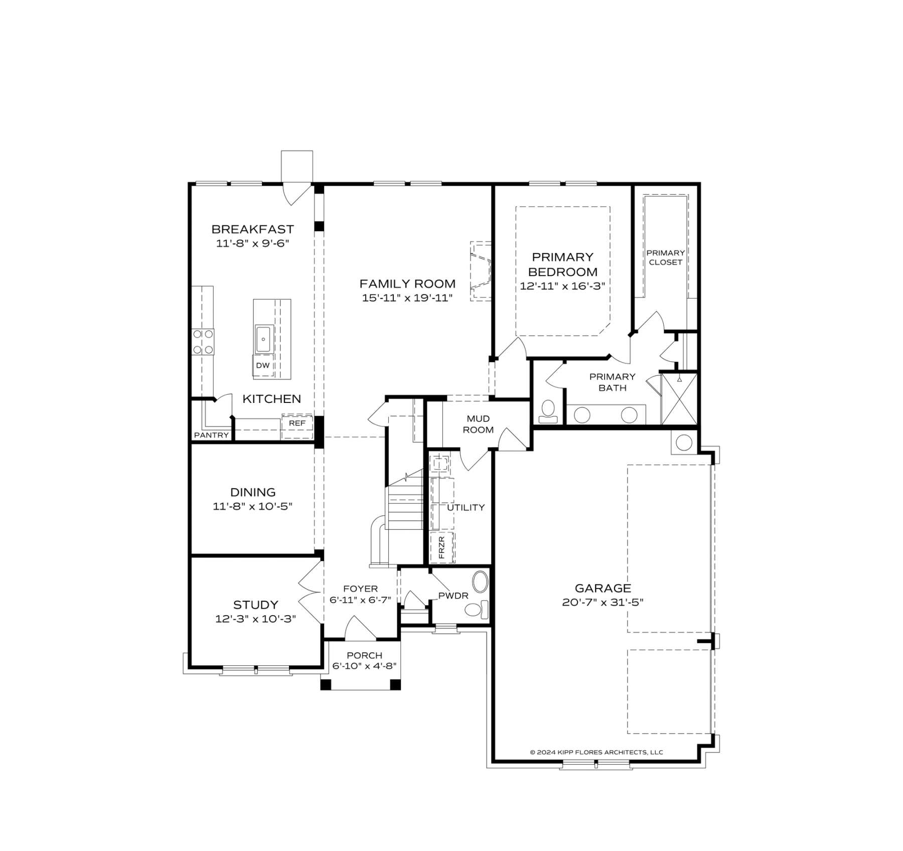 1 - The Dorado floor plan layout for 21971 Huntington Drive in Davidson Homes Homes' Anderson Farm community.