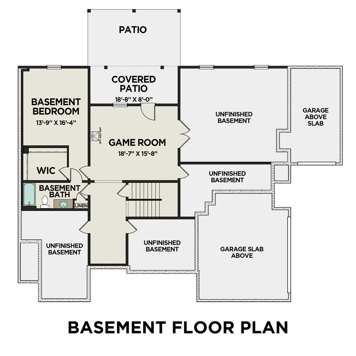3 - The Argyle B floor plan layout for 2762 Twisted Oak Lane in Davidson Homes' Tanglewood community.