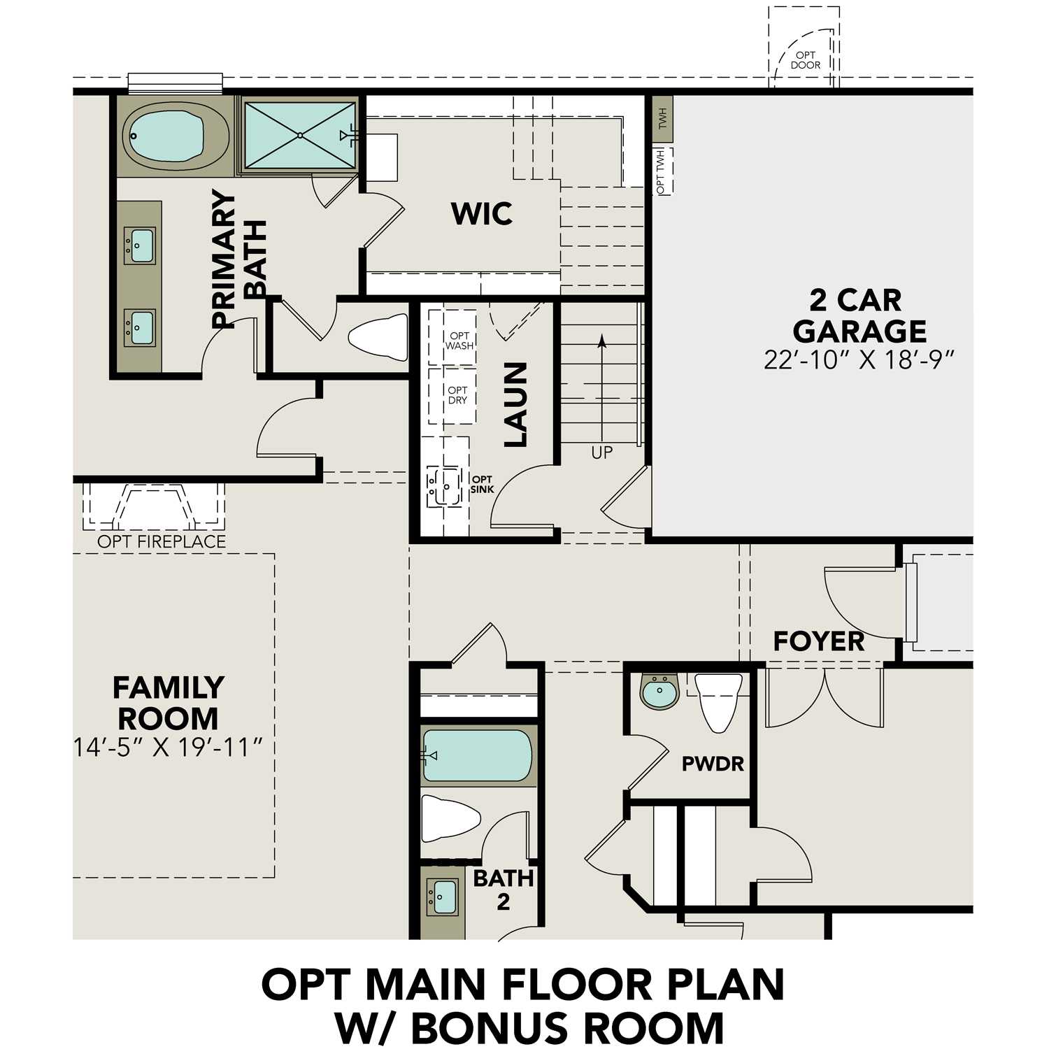 The Edward B floor plan: 3-bed, 2-bath 1-story layout with master suite, family room, foyer, laundry, and 3-car garage