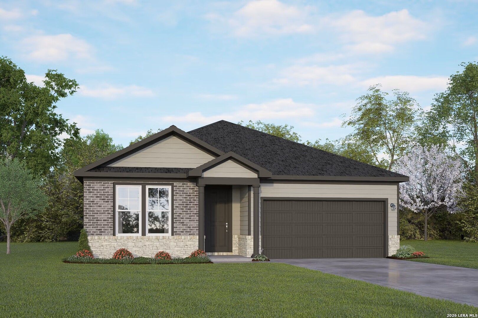 Exterior view of Davidson Homes' New Home at 8739 Thyme Meadow