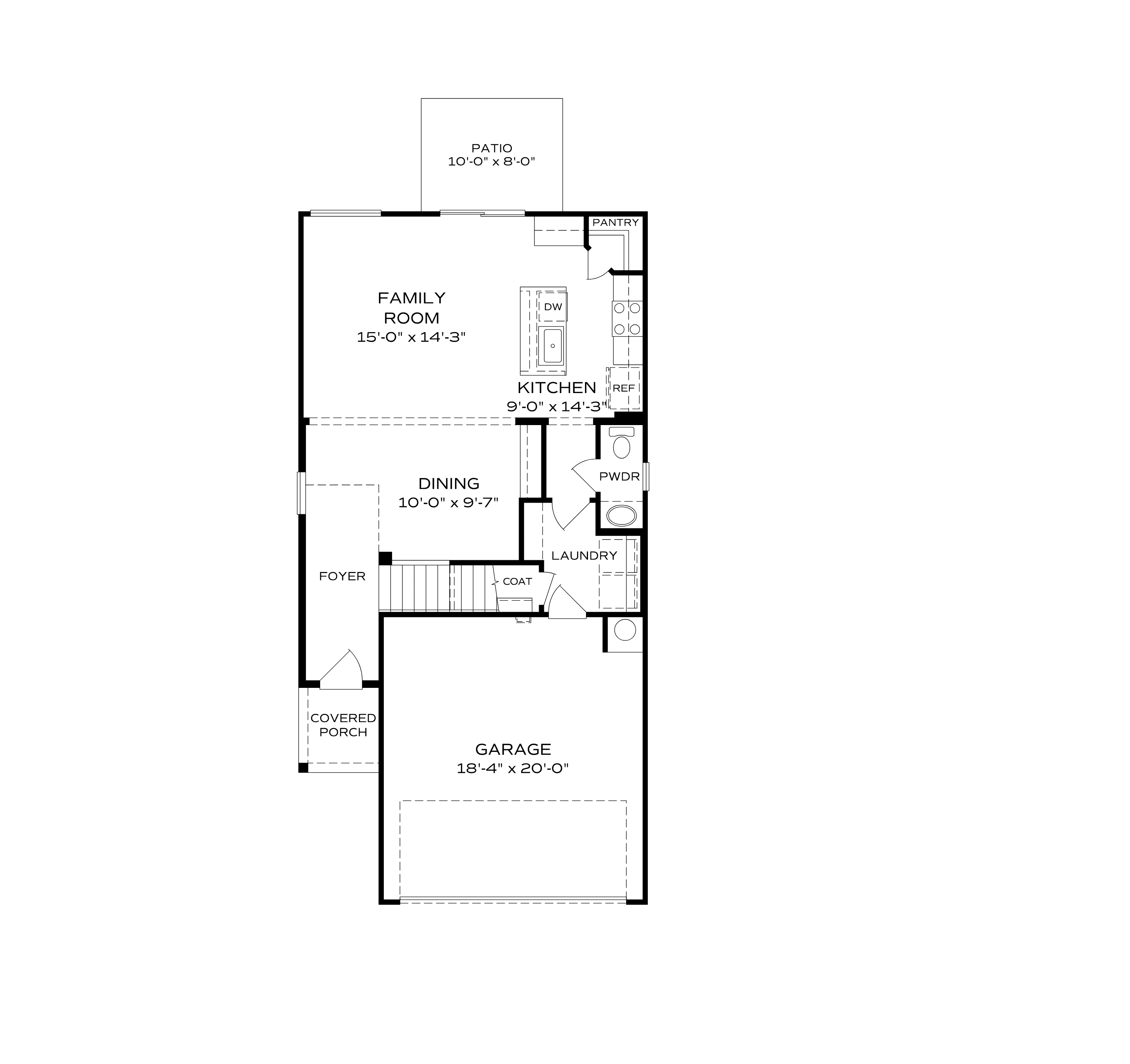 1 - The Augusta floor plan layout for 105 Shirley Harris Drive in Evermore Homes Homes' Evergreen Mill community.