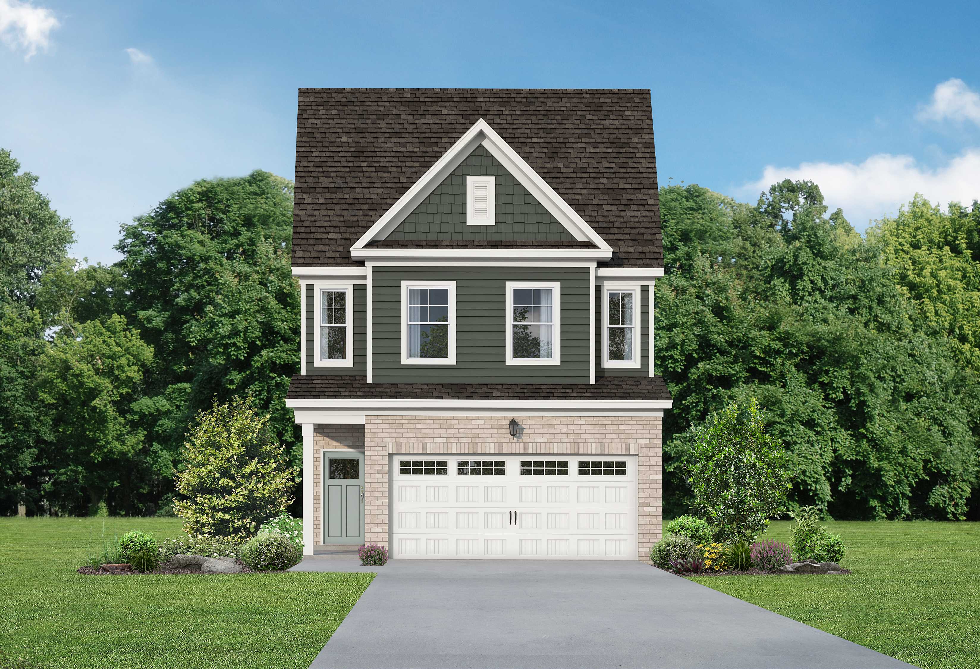 Exterior view of Davidson Homes' The Durham C Floor Plan