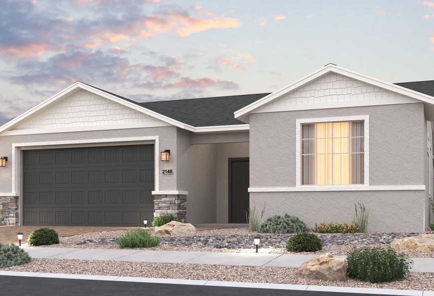 Exterior view of Davidson Homes' The Harmony Floor Plan