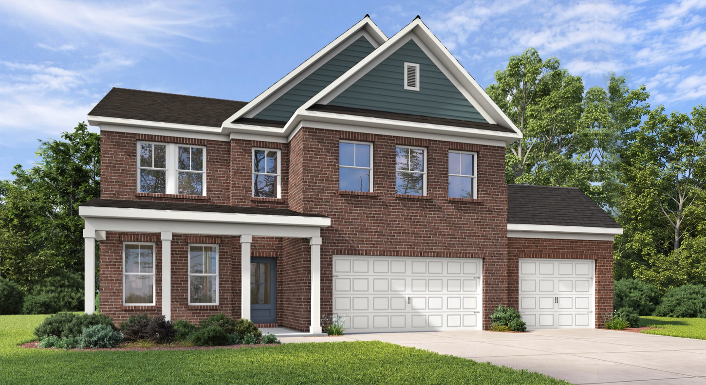 Exterior view of Davidson Homes' The Aspen H 3-Car Floor Plan