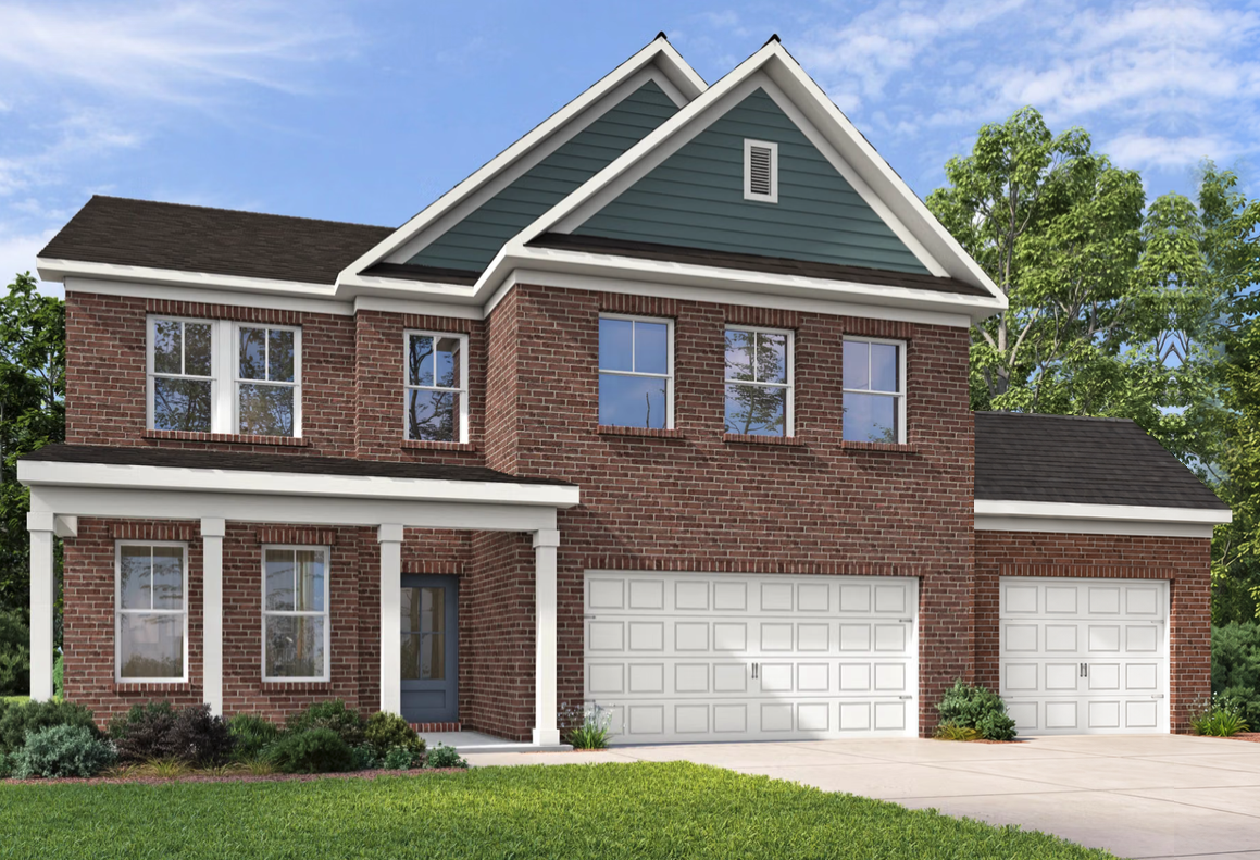 Exterior view of Davidson Homes' The Aspen H 3-Car Floor Plan