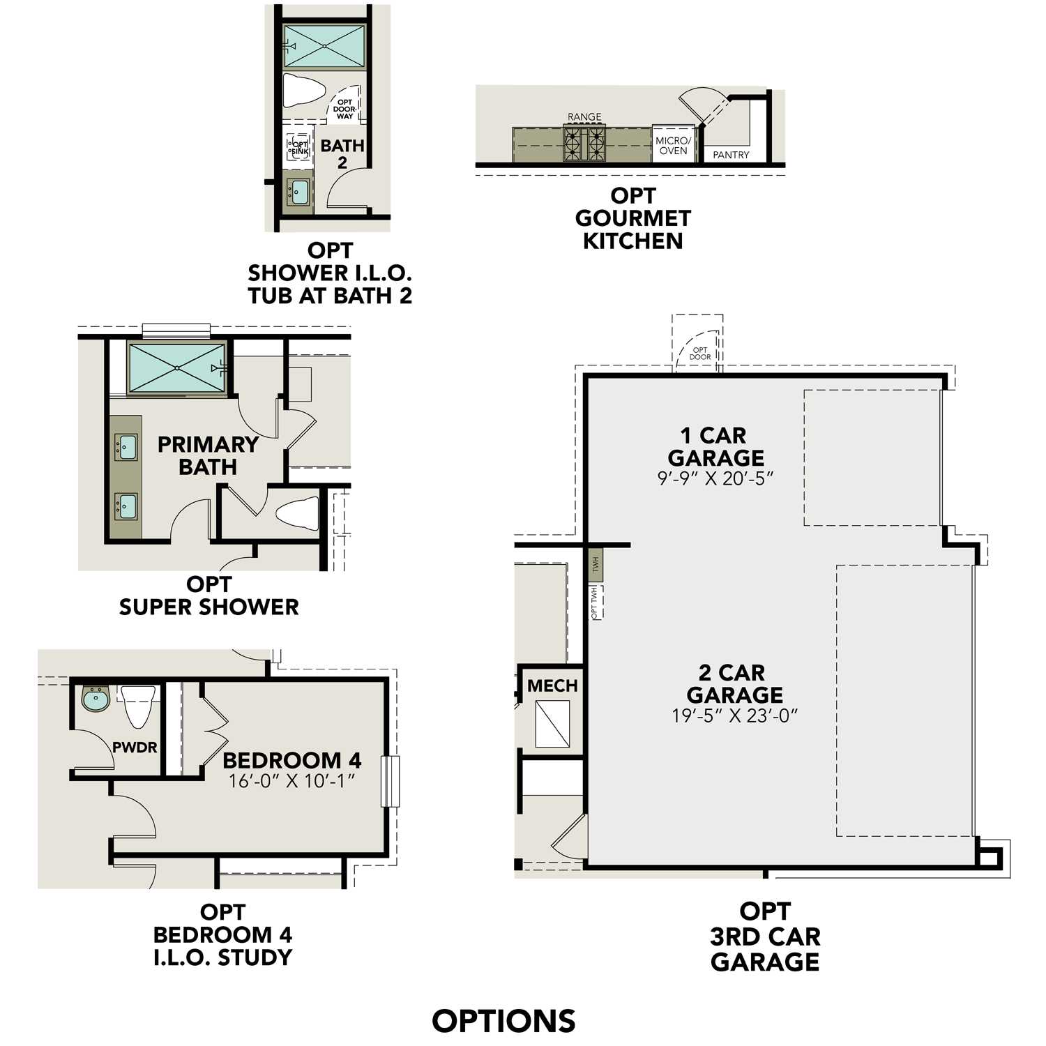 The Edward B floor plan with 3-car garage, gourmet kitchen, primary suite, super shower, and optional bedroom 4 in 2,160 sq ft design