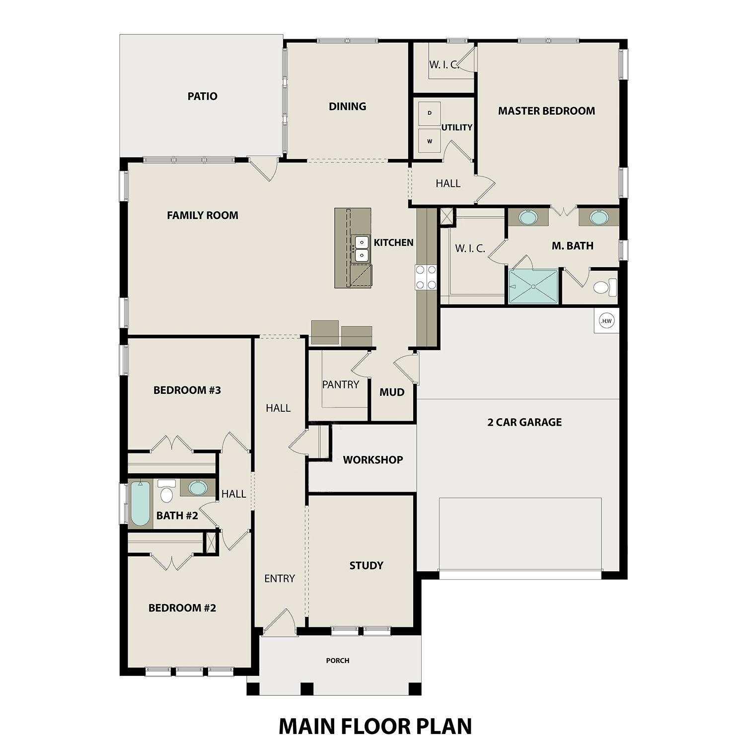 The Ansley B Floor Plan In Rivers Edge | Murfreesboro, TN