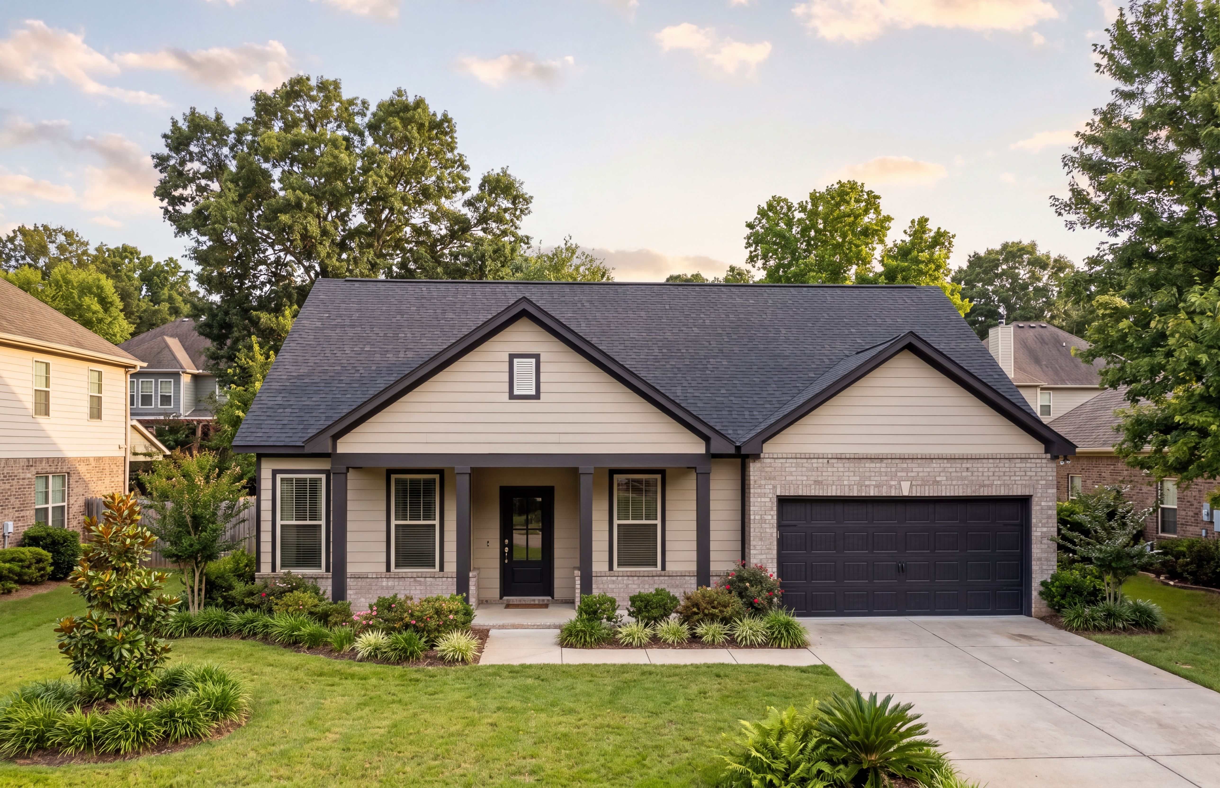 Exterior view of Davidson Homes' The Hibiscus D Floor Plan