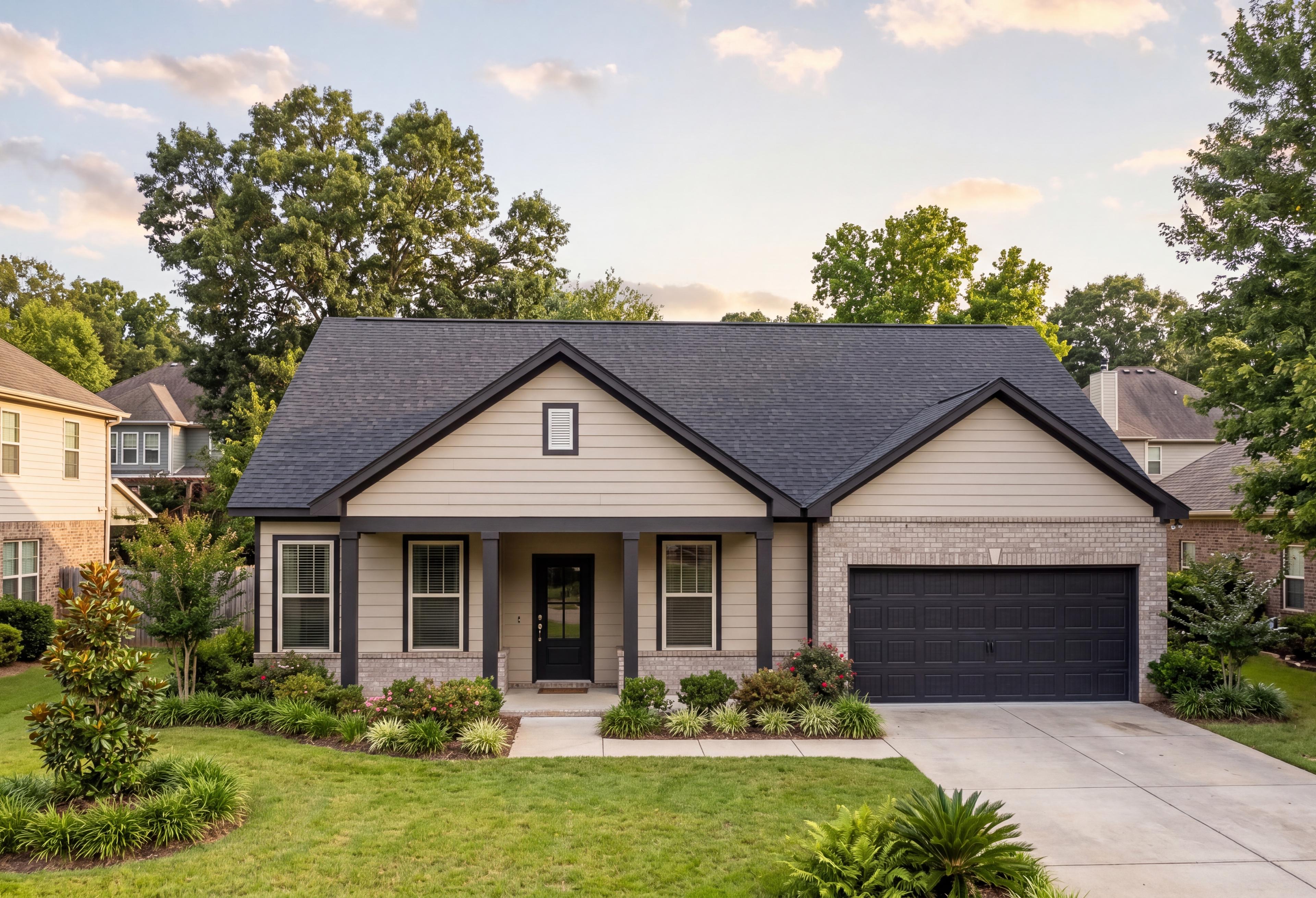 Exterior view of Davidson Homes' The Hibiscus D Floor Plan