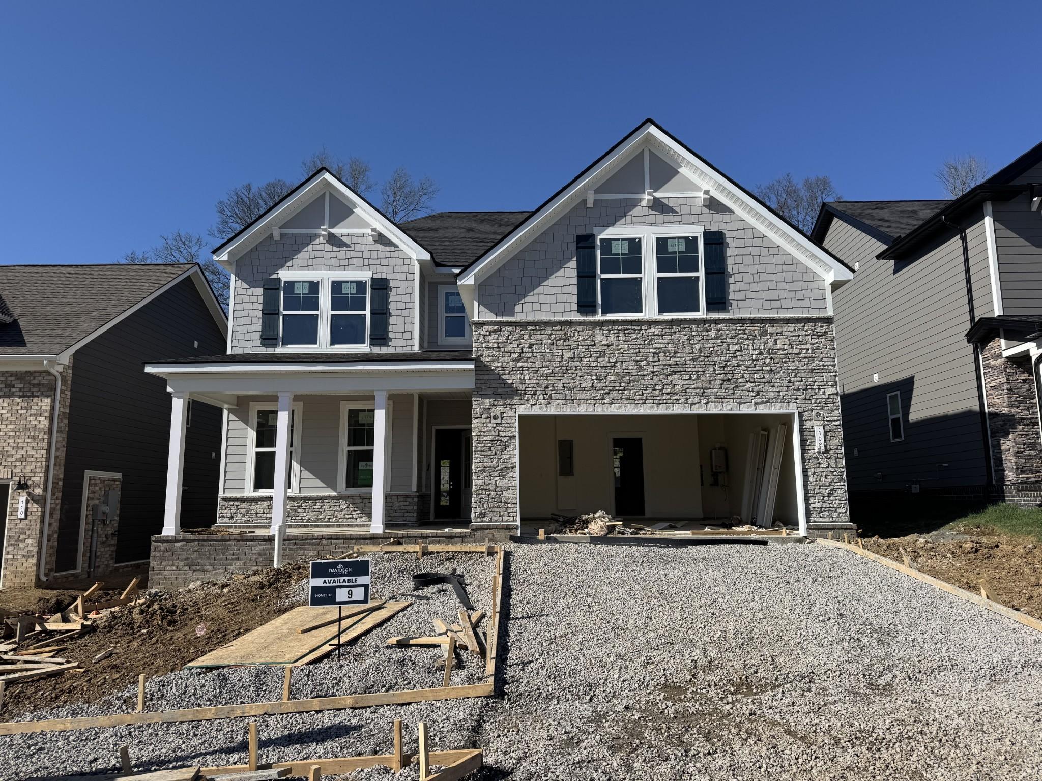 Exterior view of Davidson Homes' New Home at 108 Rock Chimney Rd