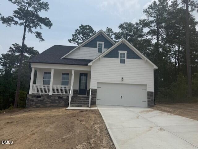 Two-story Birch II A floor plan home by Davidson Homes with a two-car garage in Montrose, Aberdeen, North Carolina.