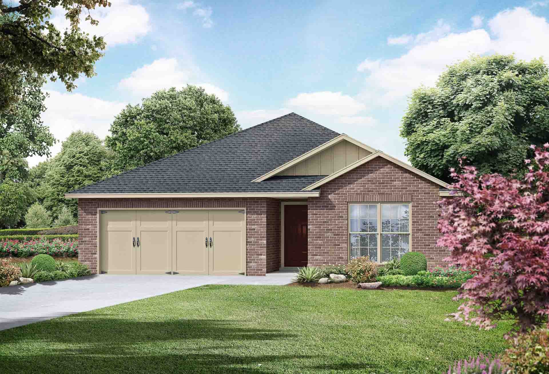 Exterior view of Davidson Homes' The Asheville Floor Plan