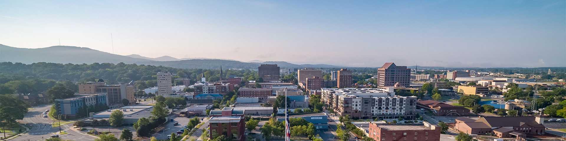 Aerial Photo of Downtown Huntsville, Alabama