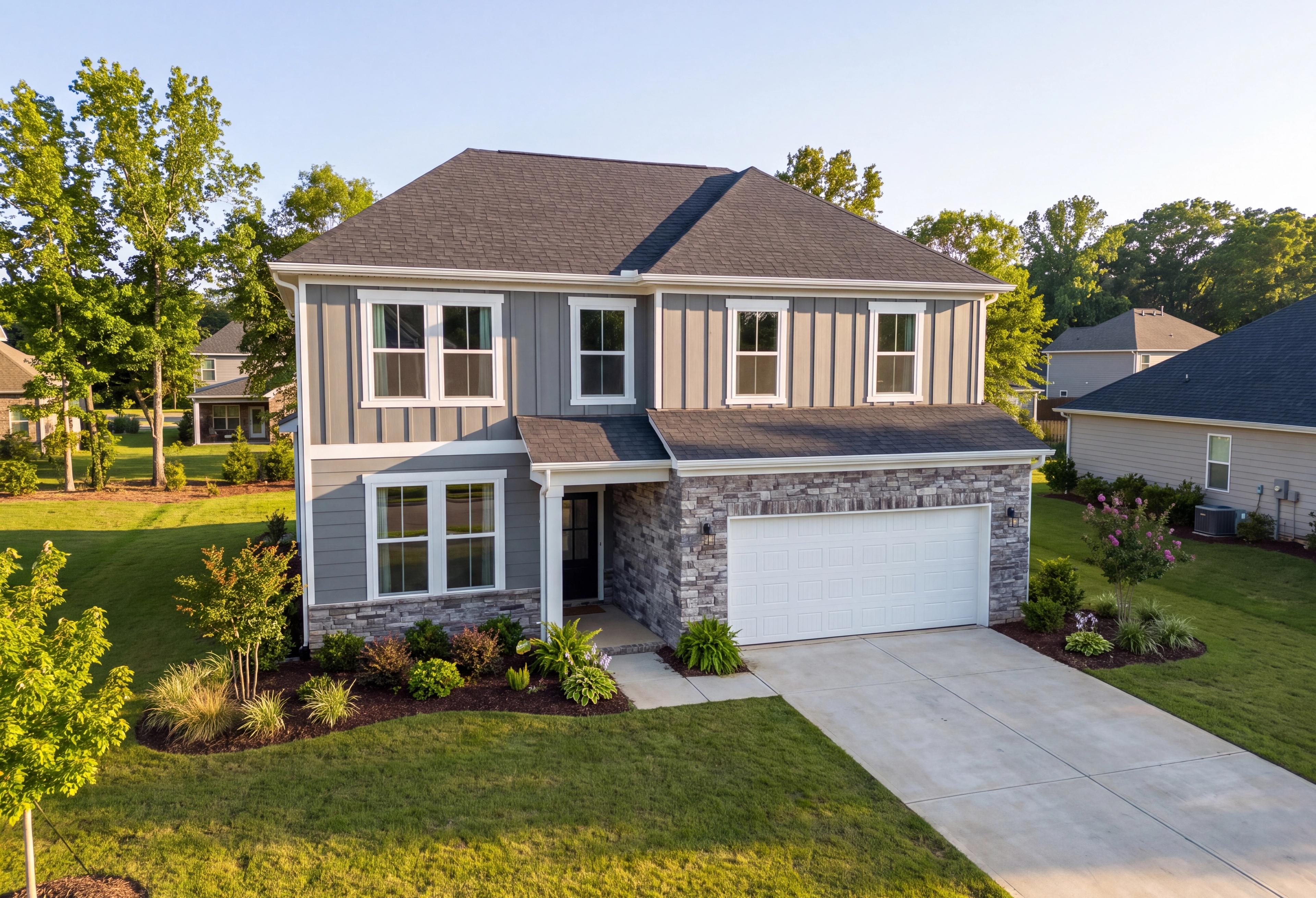 Exterior view of Davidson Homes' The Ashport C Floor Plan