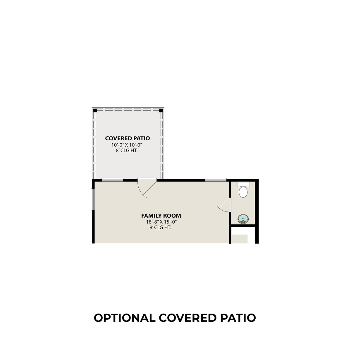 3 - The Lily B floor plan layout for 5259 Shallowhurst Lane in Davidson Homes' Haven at Kieth Harrow community.
