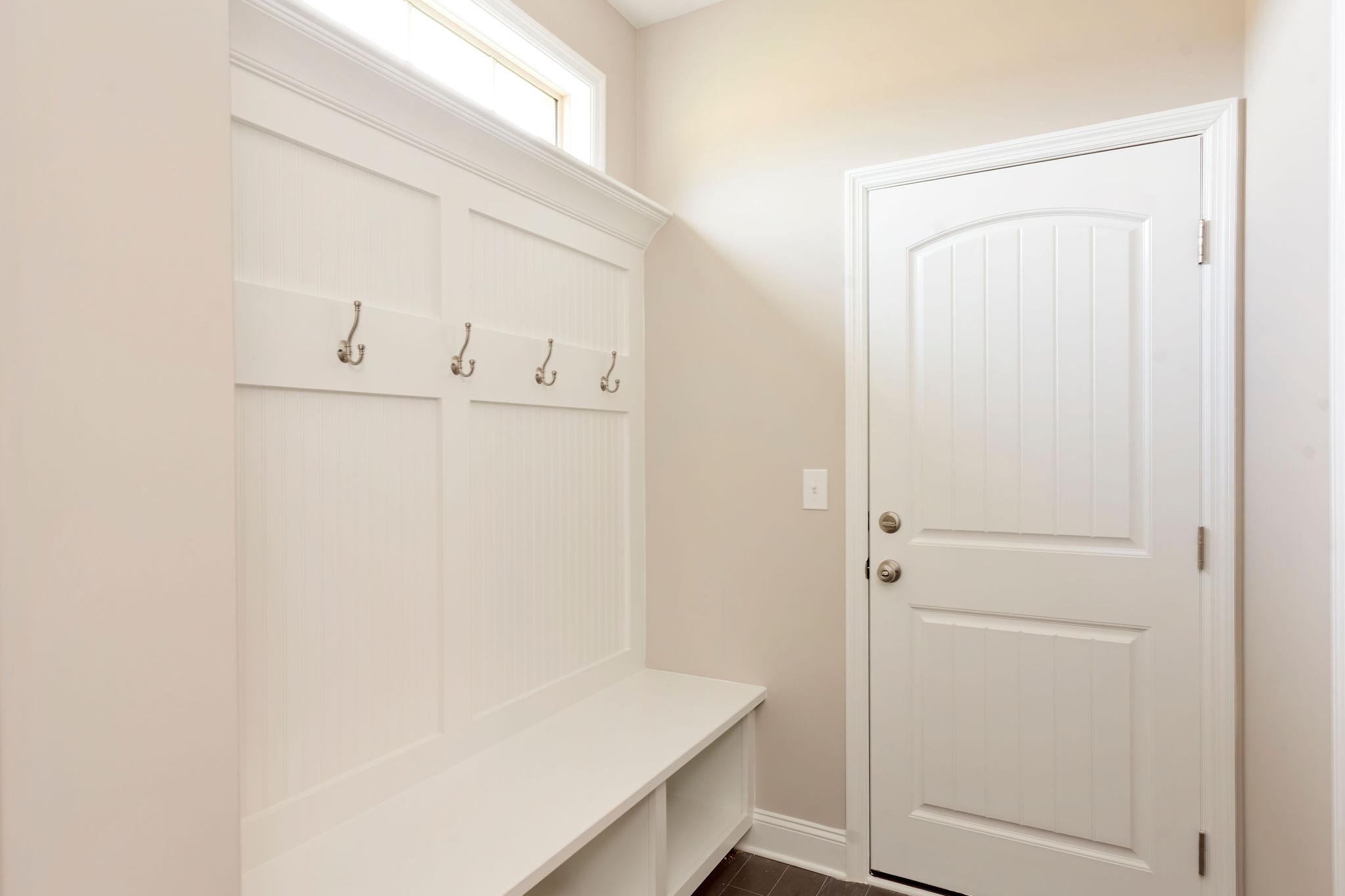 Davidson Homes The Emory Floor Plan Mud Room with hall tree
