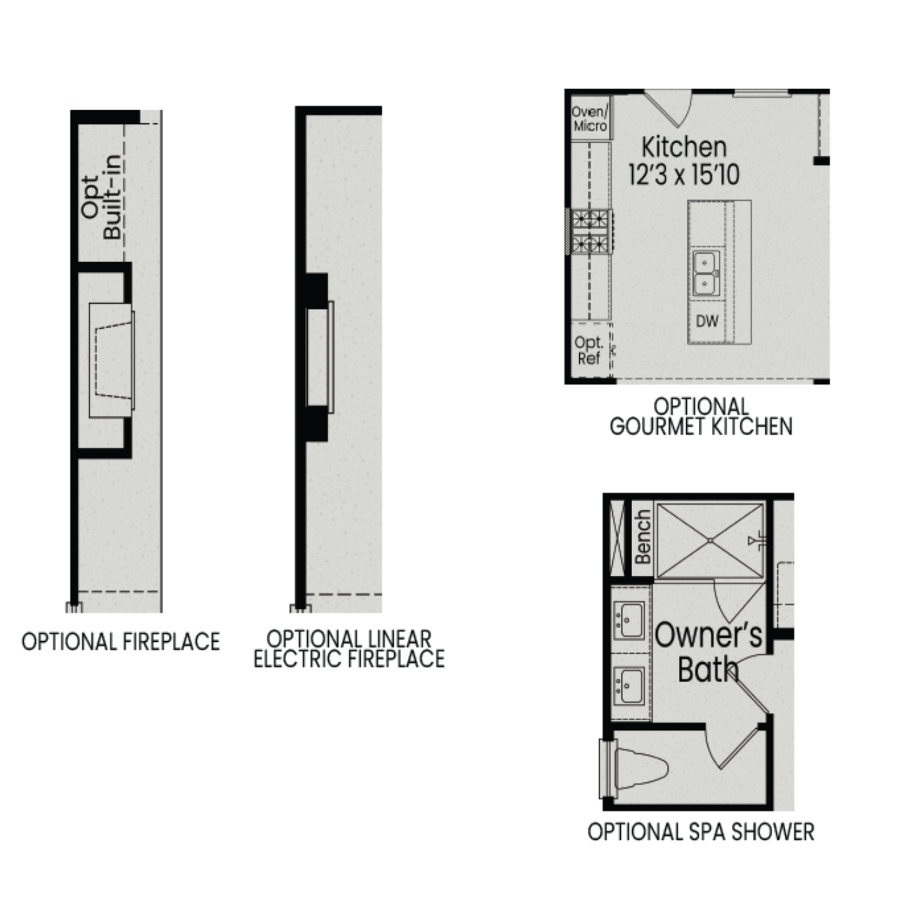 3 - The Burke buildable floor plan layout in Davidson Homes Homes' Forestville Yard community.