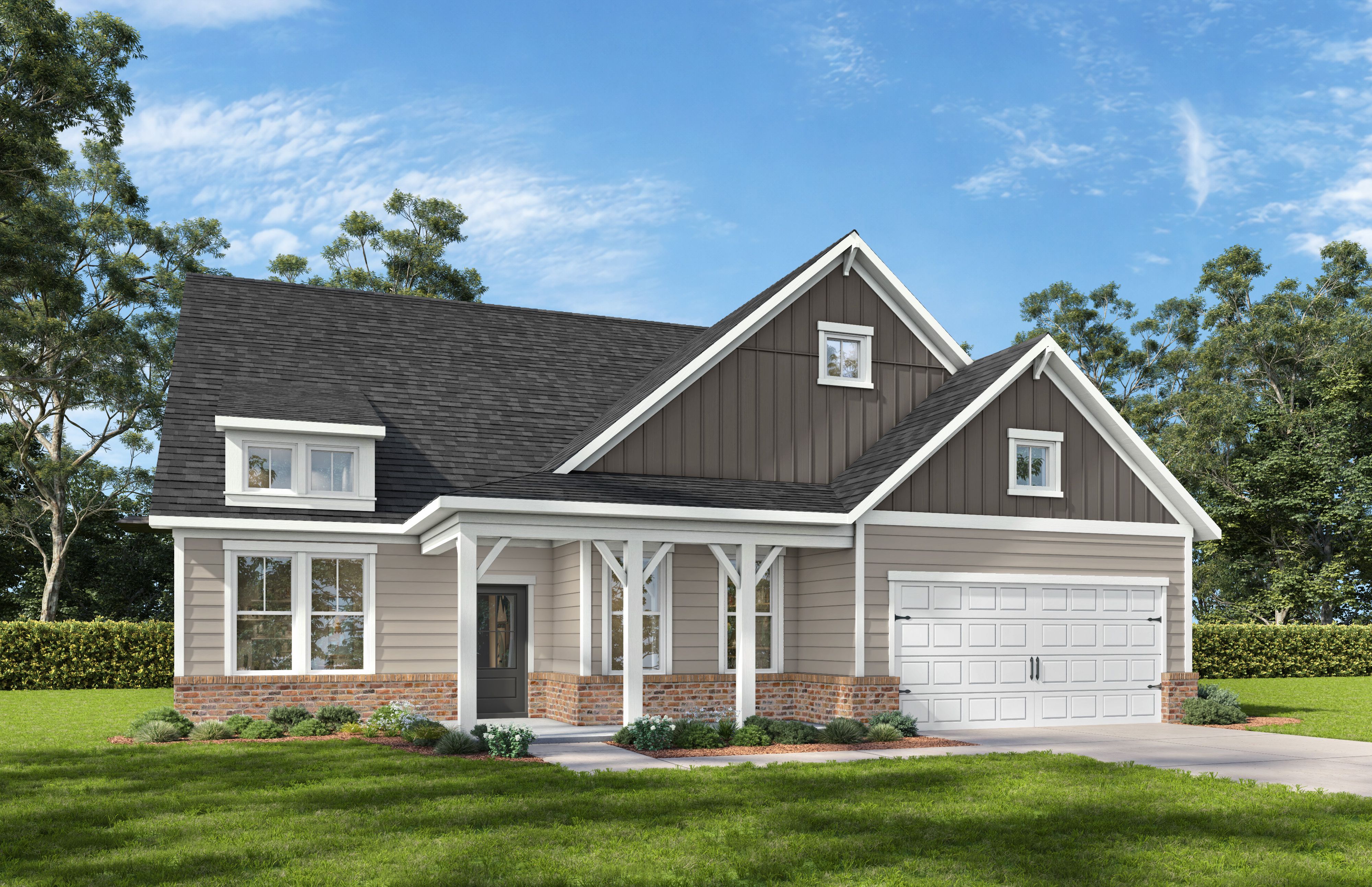 Exterior view of Davidson Homes' The Magnolia A Floor Plan
