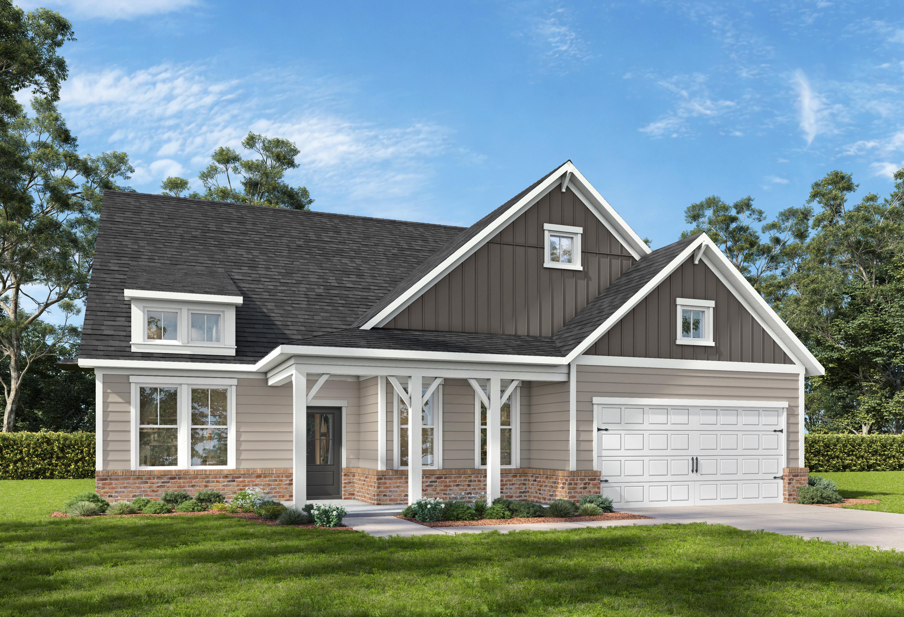 Exterior view of Davidson Homes' The Magnolia A Floor Plan