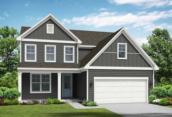 Exterior view of Davidson Homes' The Ash A Floor Plan