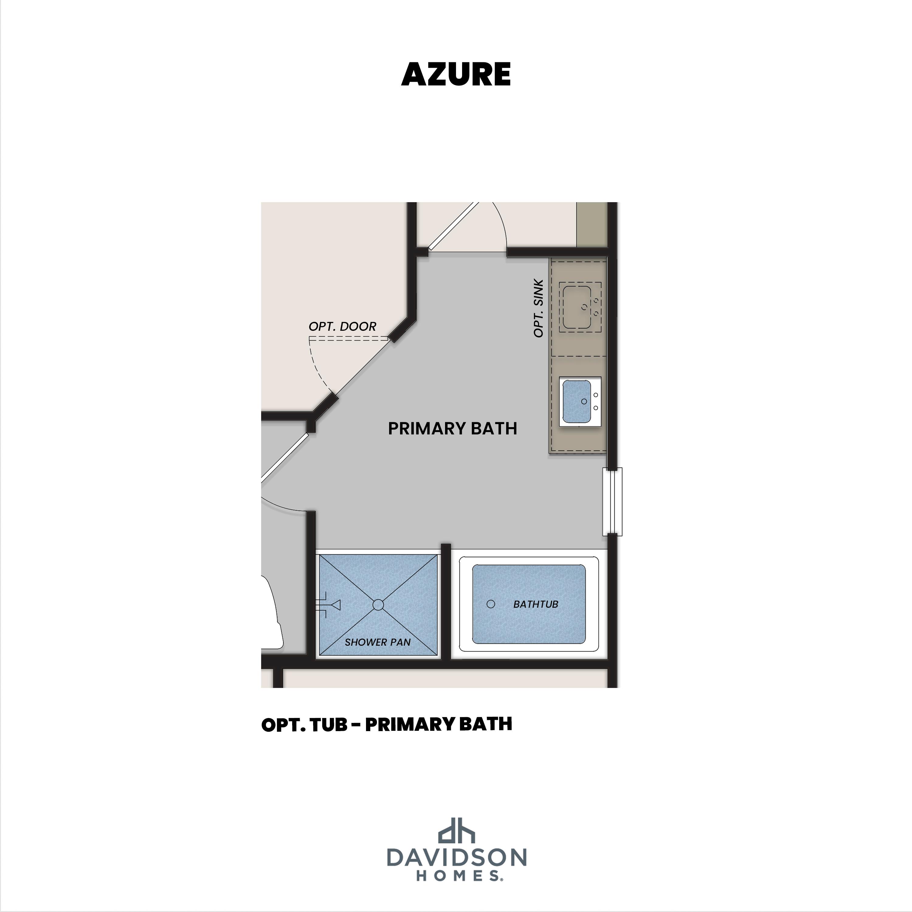 5 - The Azure A buildable floor plan layout in Davidson Homes Homes' North Ridge at Pronghorn Ranch community.