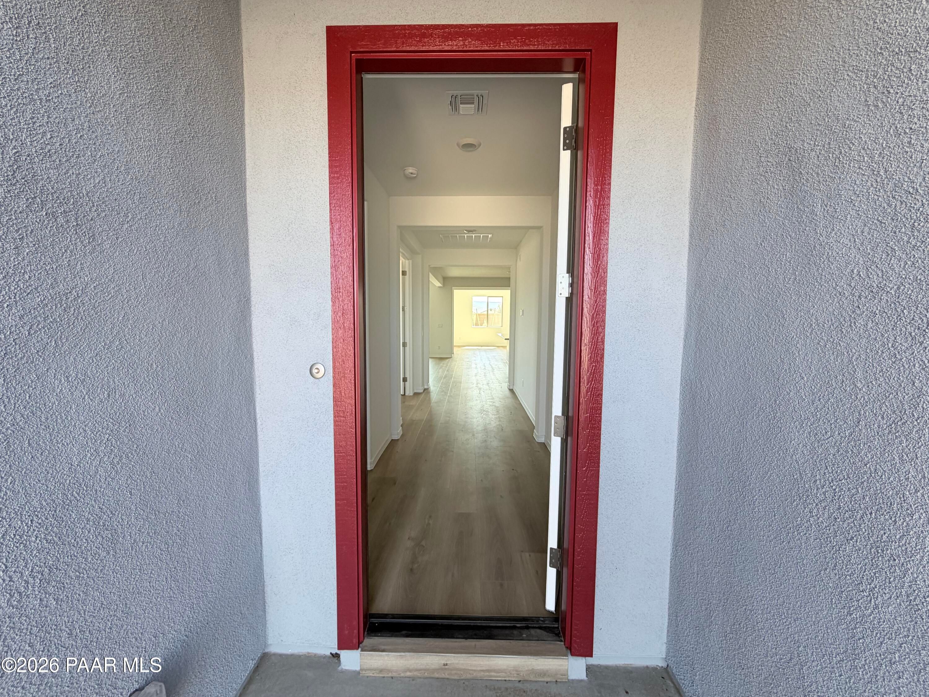 View through the front door into the Inspiration C floor plan home at North Ridge in Pronghorn Ranch, Prescott Valley.