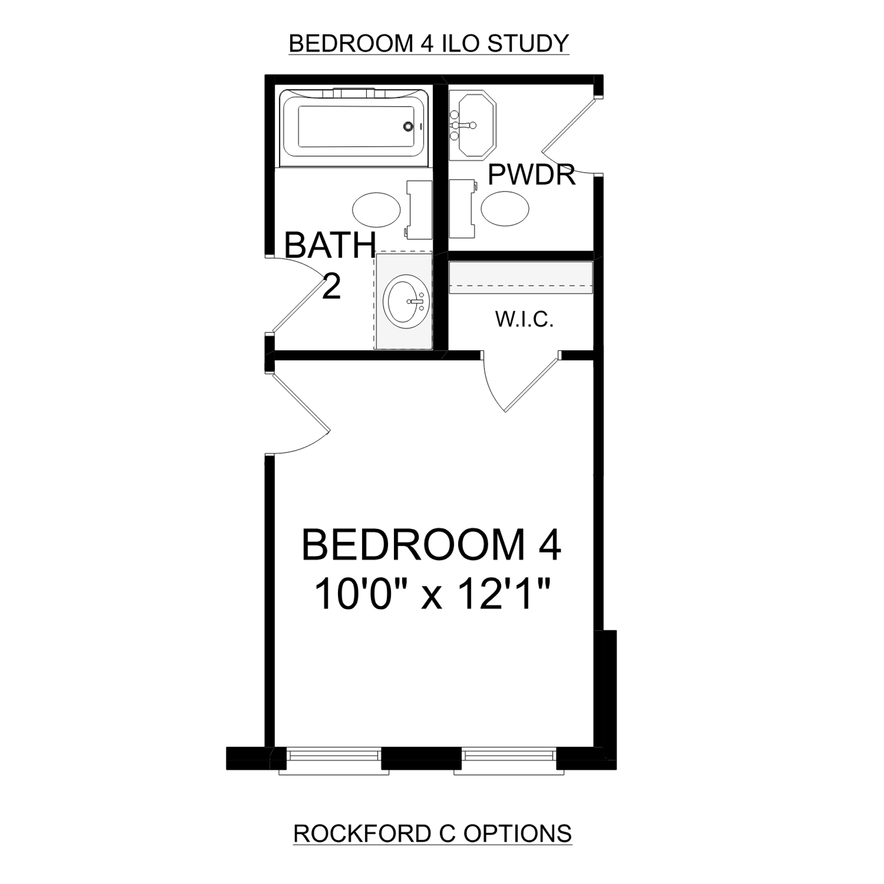2 - The Rockford C buildable floor plan layout in Davidson Homes Homes' Waverly Estates community.