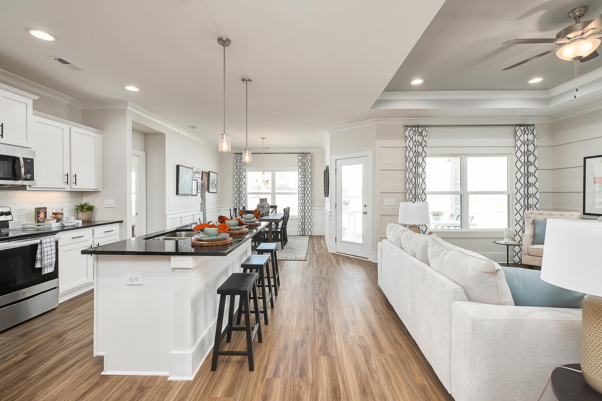 open-concept living space