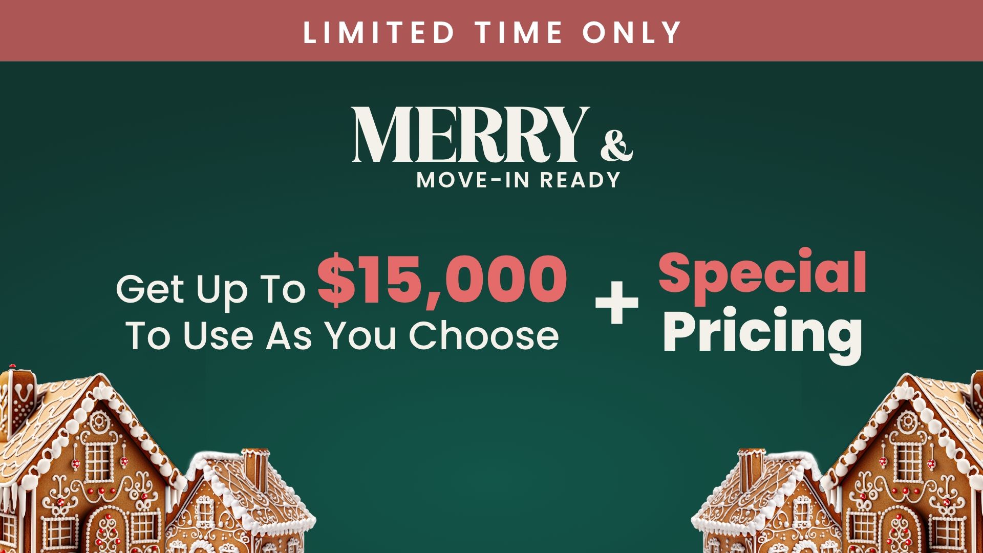 Davidson Homes Signature Sales Event banner: Up to $15,000 flexible incentives + special pricing in Prescott Region