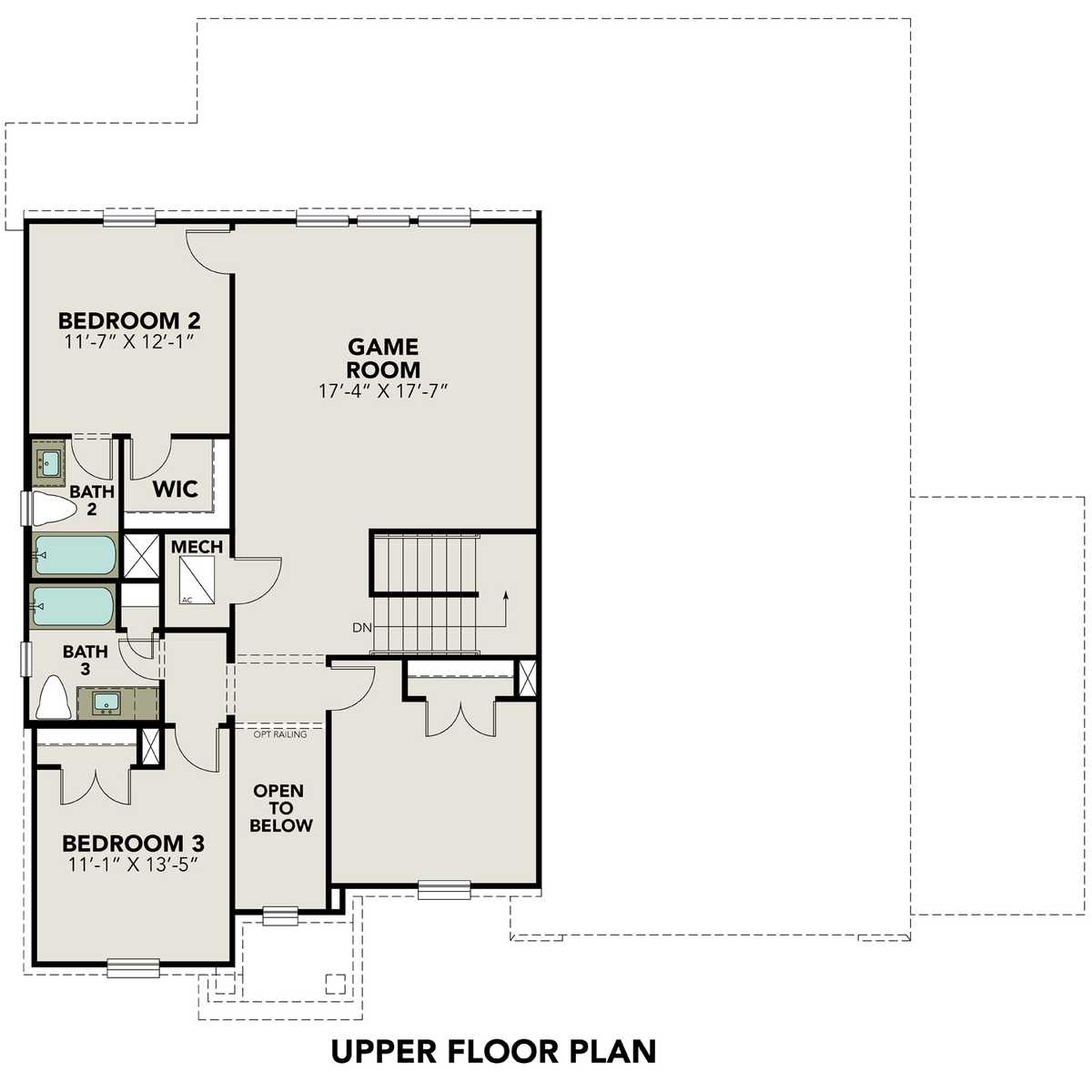 2 - The Philip A with 3-Car Garage buildable floor plan layout in Davidson Homes' The Executive Series at Lago Mar community.