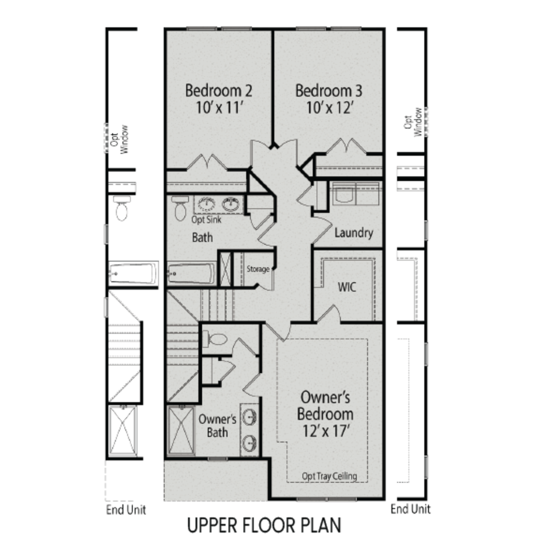 2 - The Warren Interior buildable floor plan layout in Davidson Homes Homes' Springvale community.