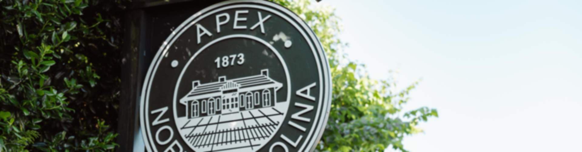 Street sign in Apex, NC