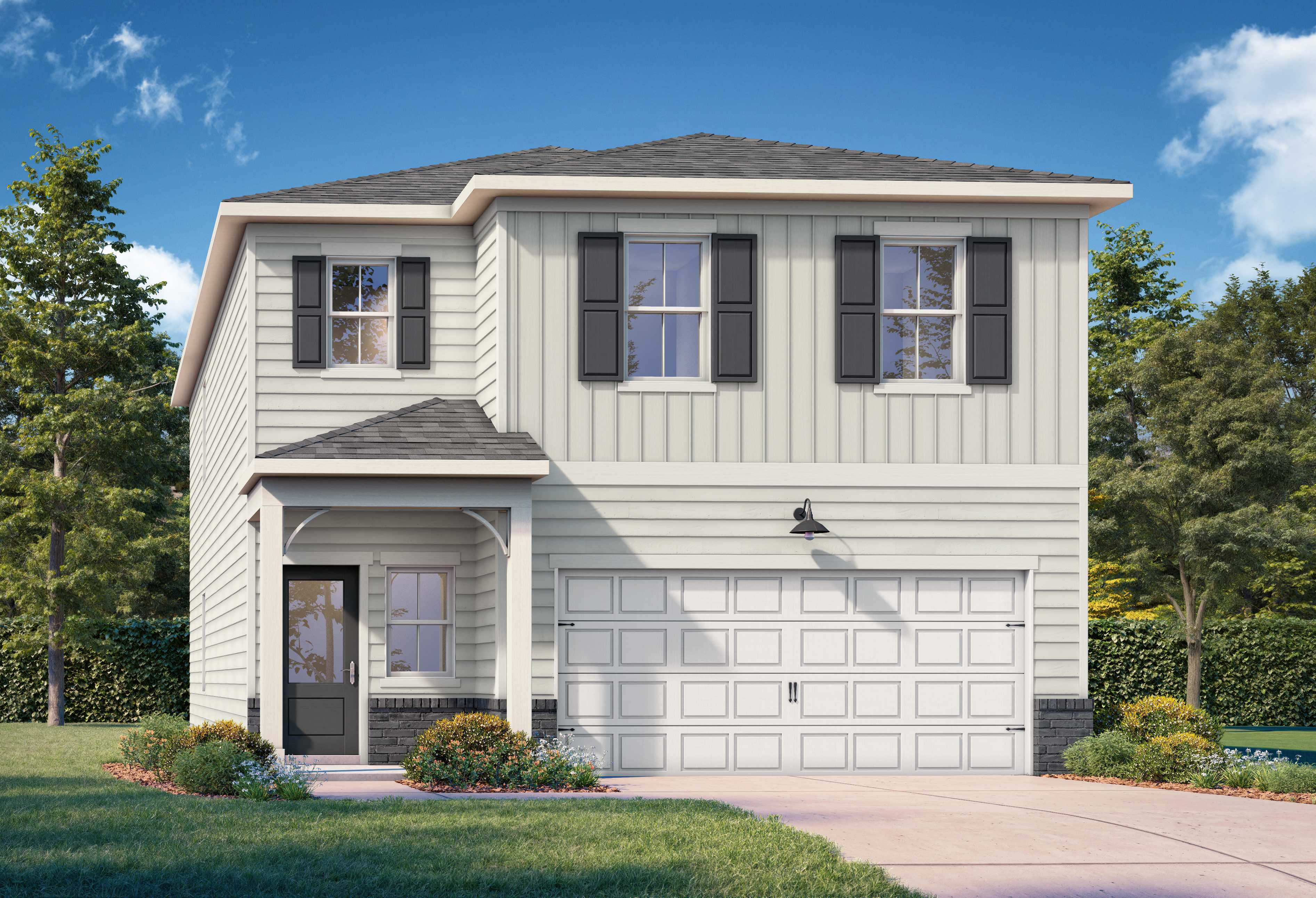 Exterior view of Davidson Homes' The Russell A Floor Plan