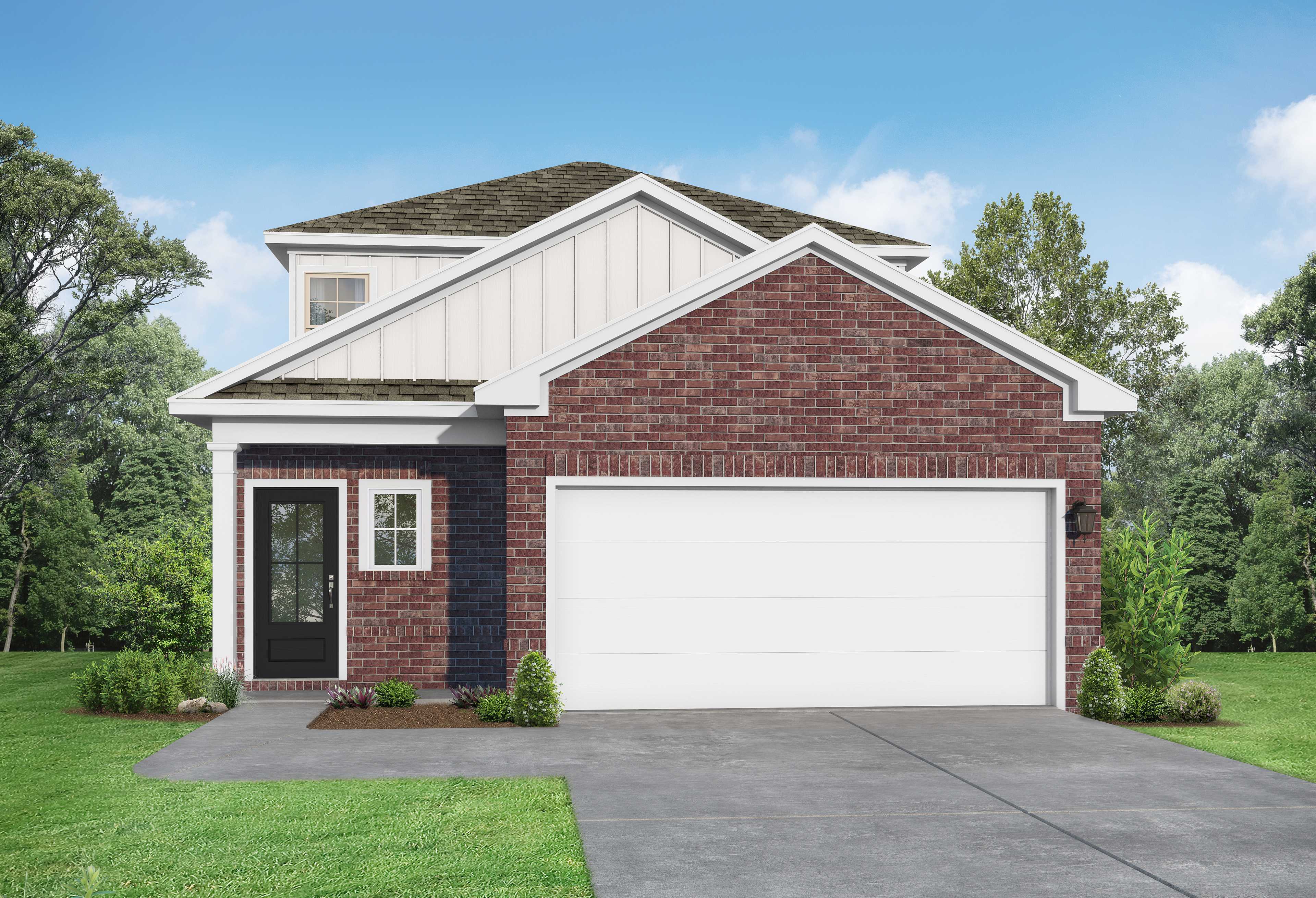 Exterior view of Davidson Homes' The Sabine Floor Plan
